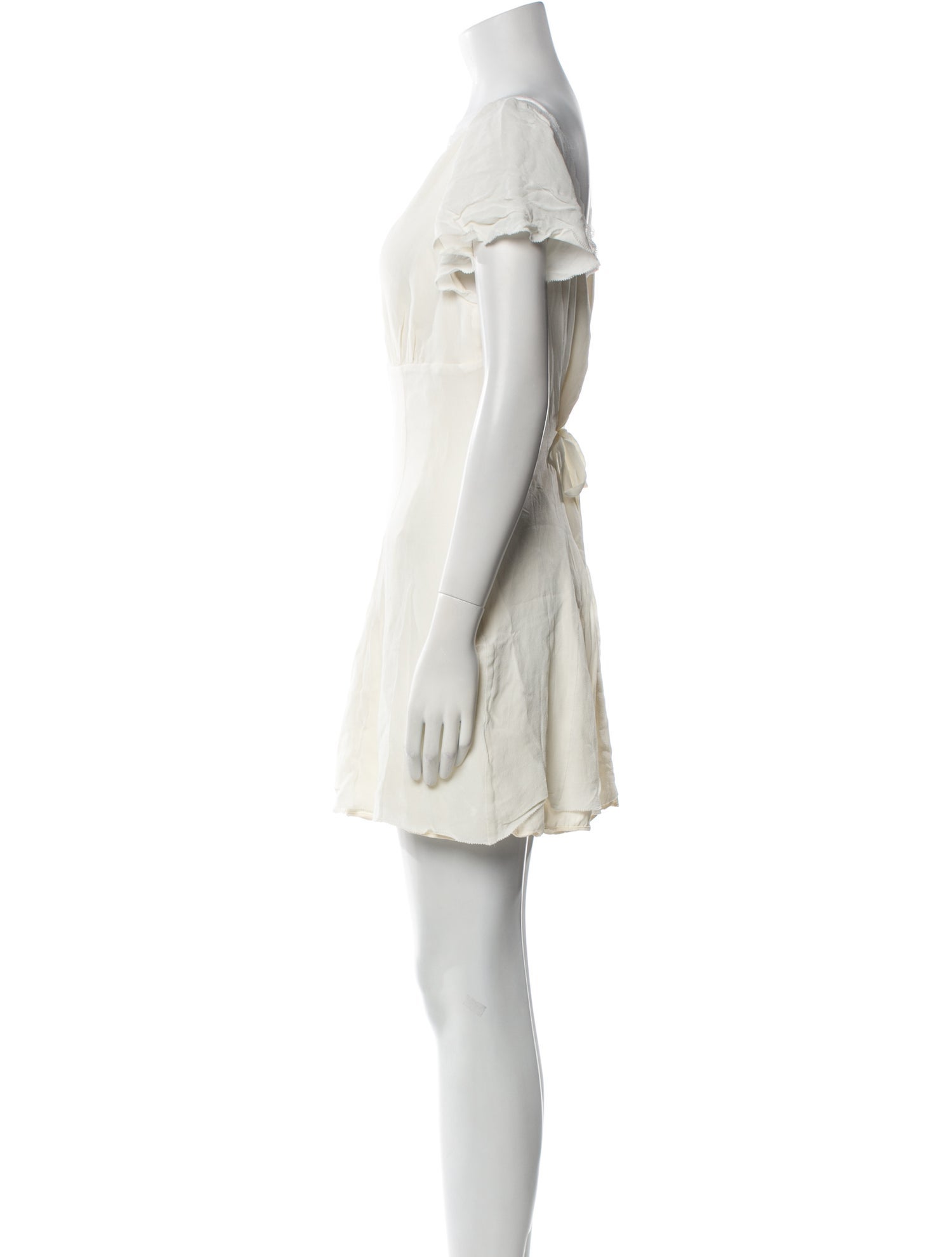 Reformation Bateau Neckline Mini Dress