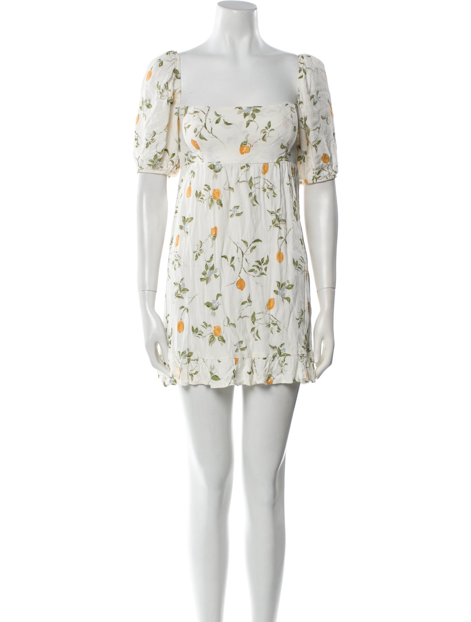 Reformation Floral Print Mini Dress