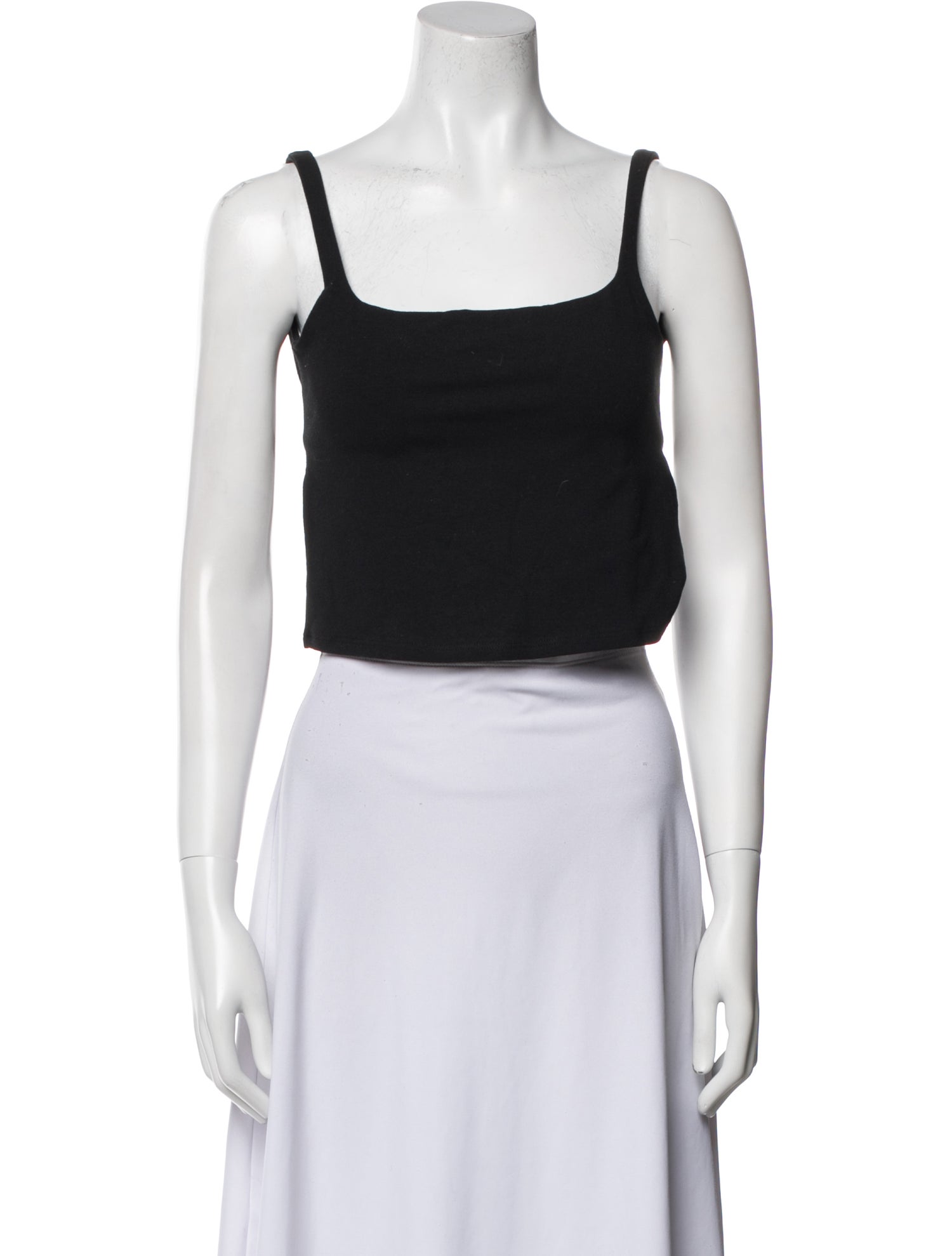 Reformation Square Neckline Sleeveless Crop Top