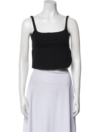 Reformation Square Neckline Sleeveless Crop Top