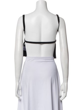 Reformation Square Neckline Sleeveless Crop Top