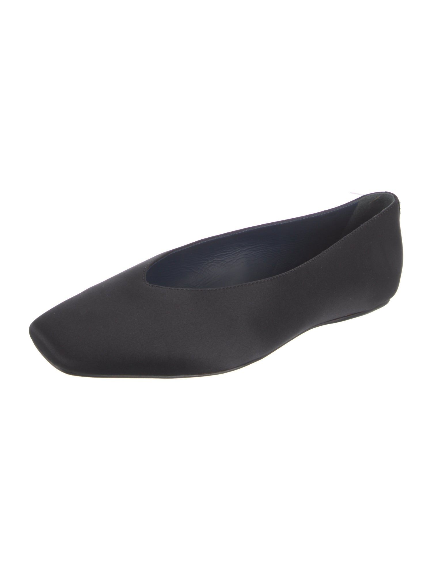 Reformation Satin Ballet Flats