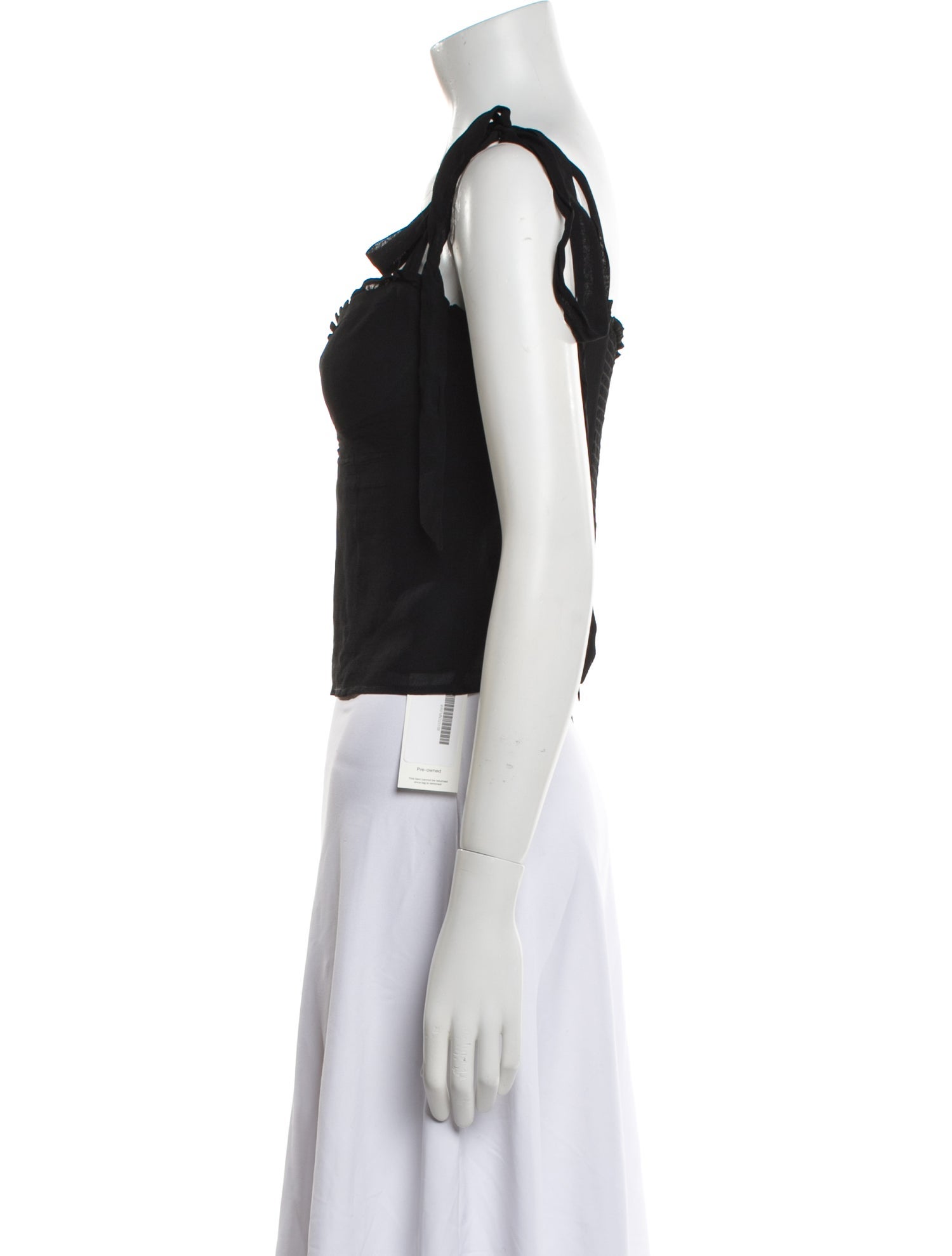Reformation Square Neckline Sleeveless Crop Top