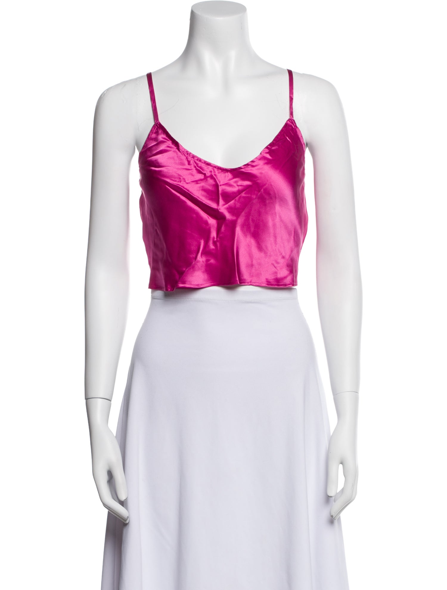 Reformation V-Neck Sleeveless Crop Top