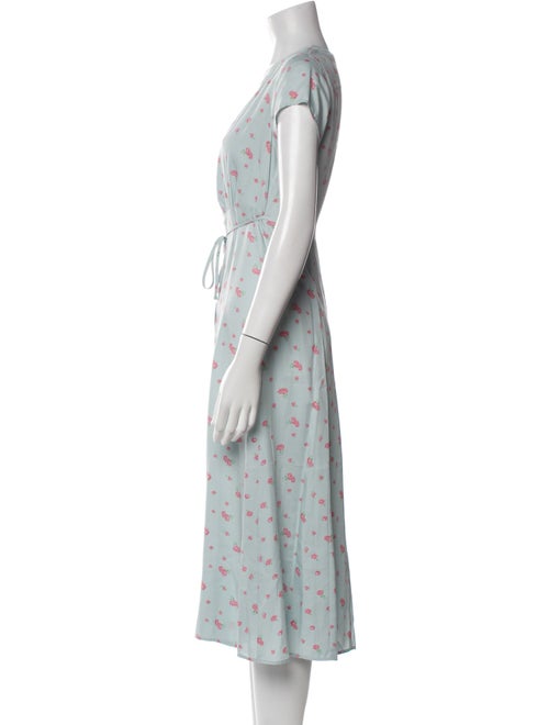 Reformation Floral Print Midi Length Dress