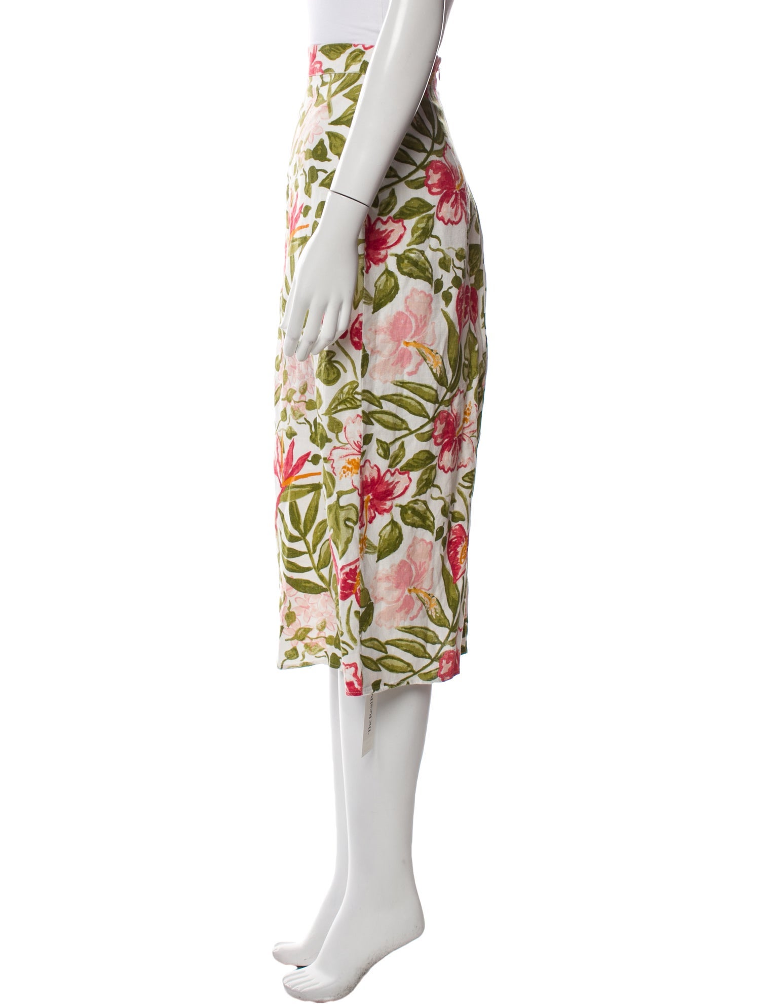 Reformation Linen Midi Length Skirt