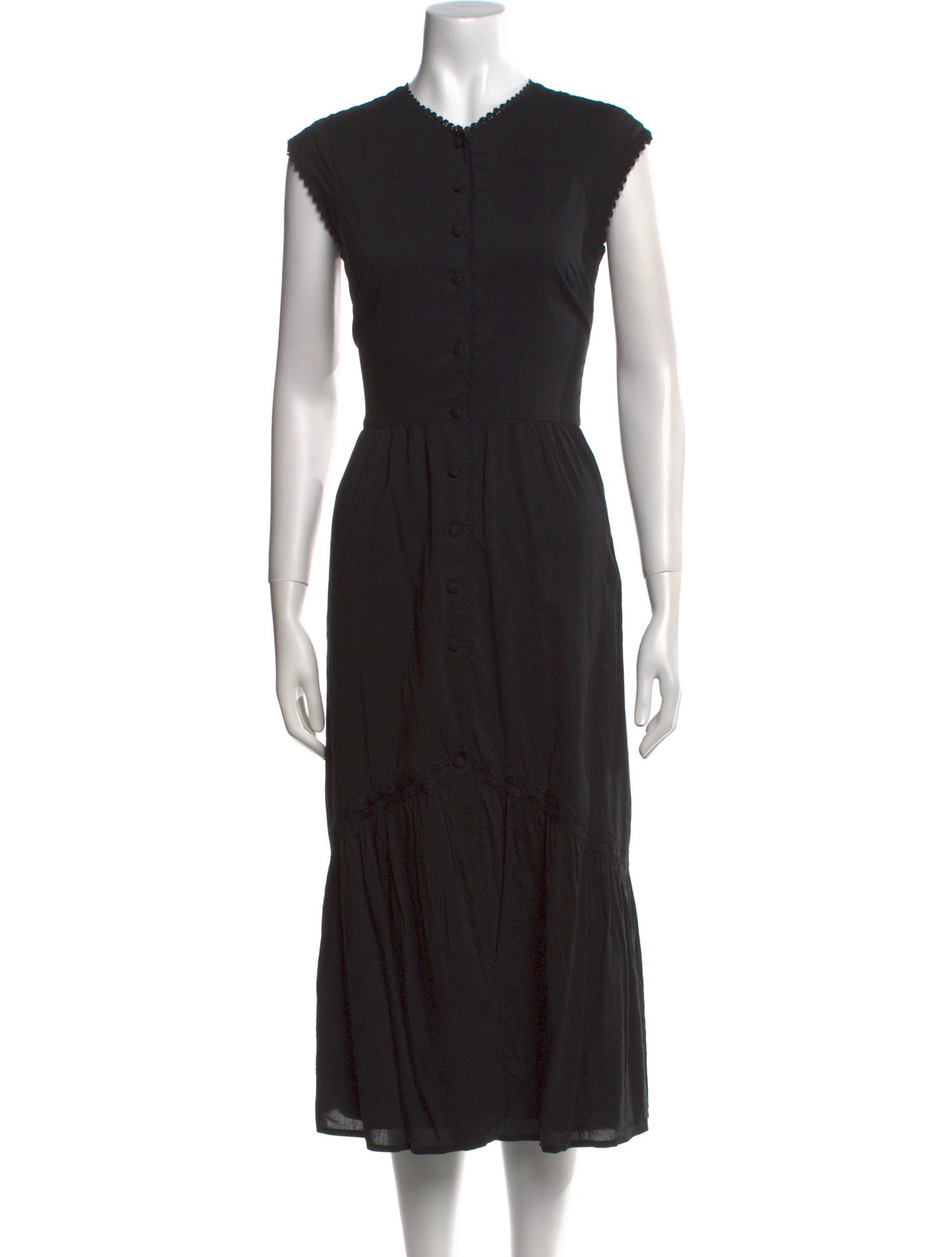 Reformation Crew Neck Midi Length Dress