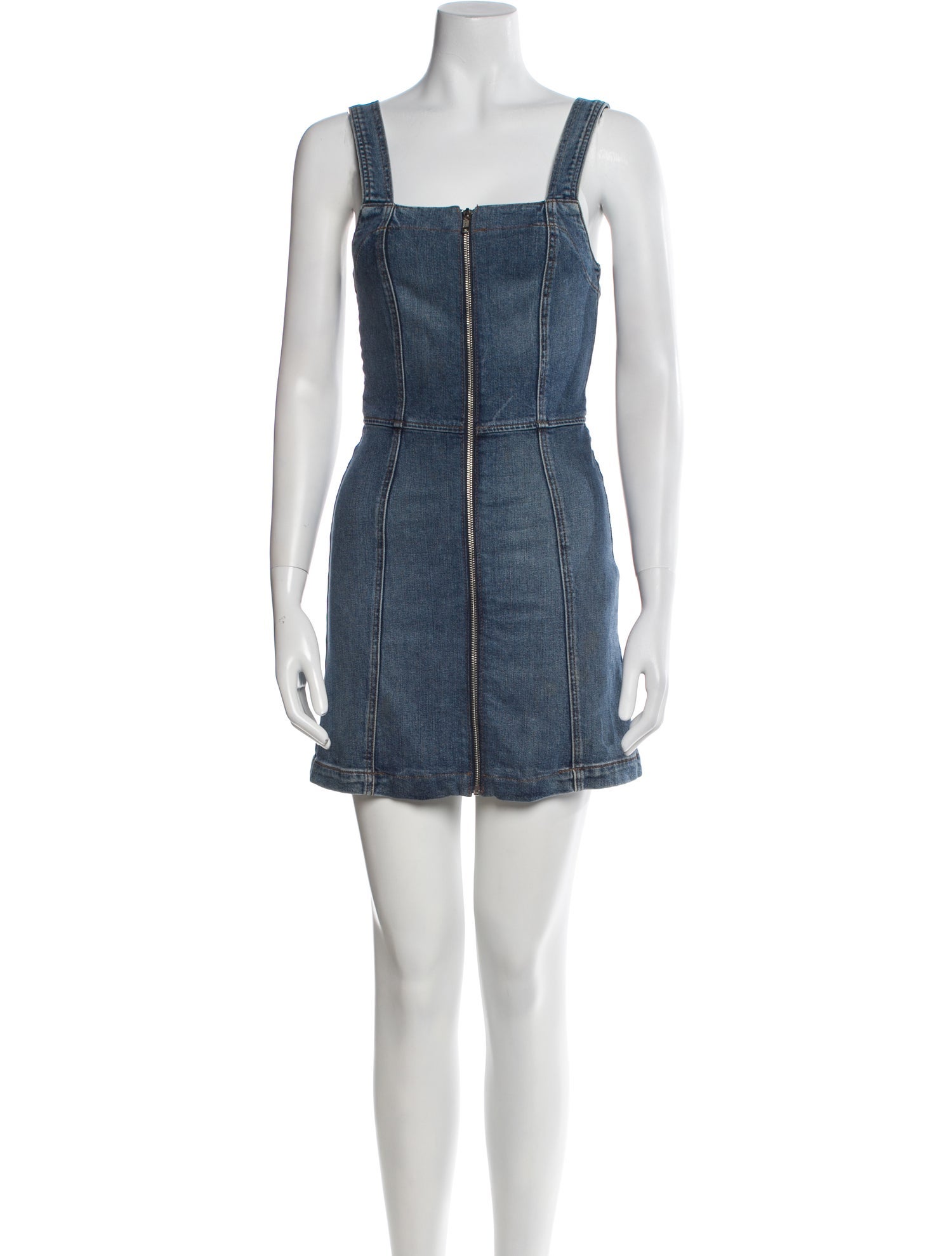 Reformation Square Neckline Mini Dress