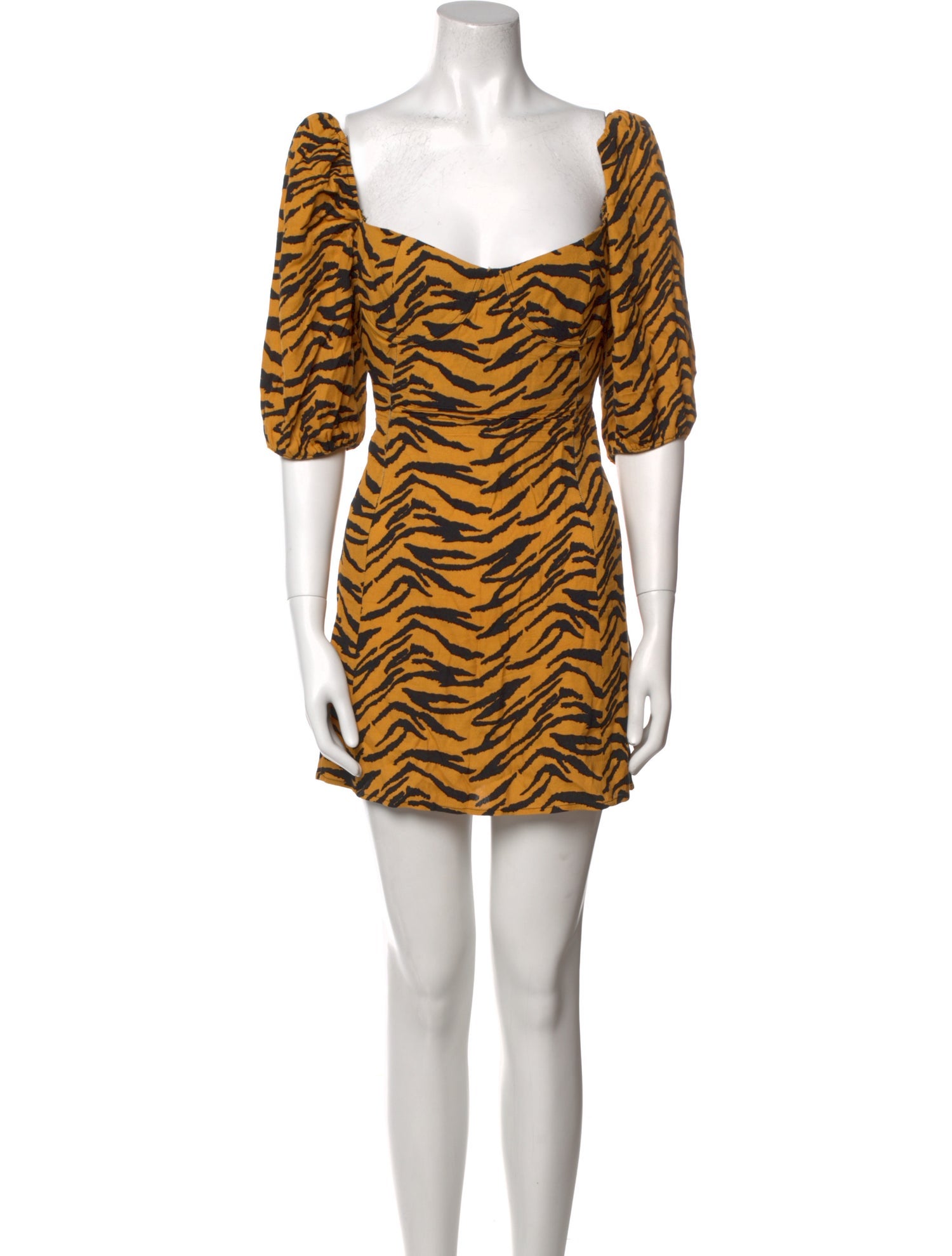 Reformation Animal Print Mini Dress