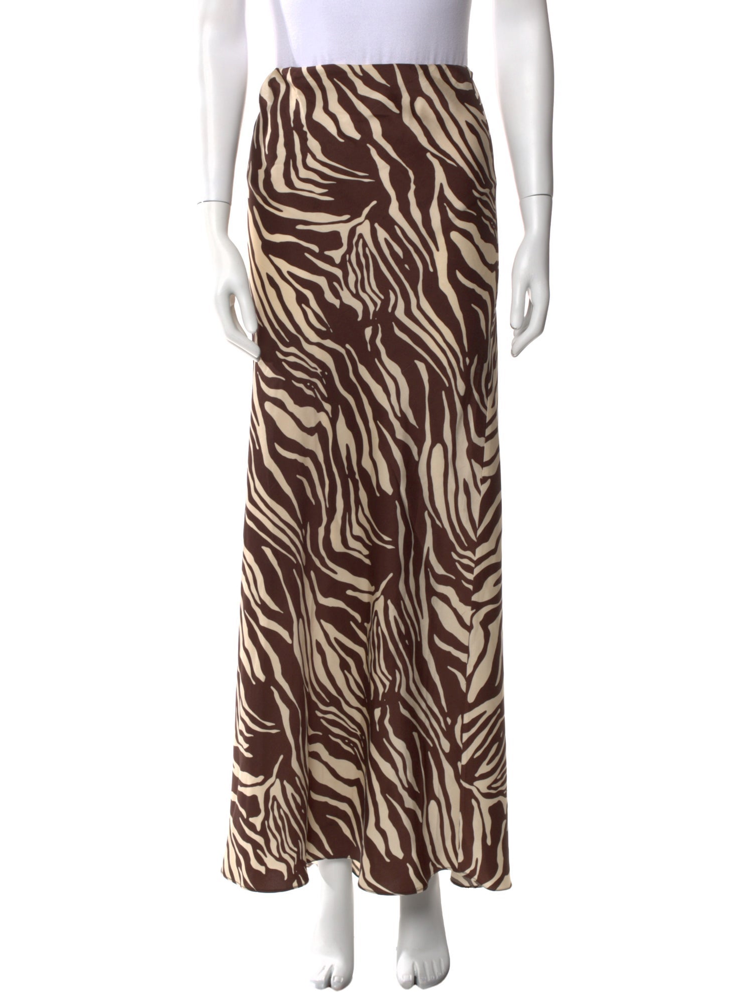 Reformation Animal Print Long Skirt