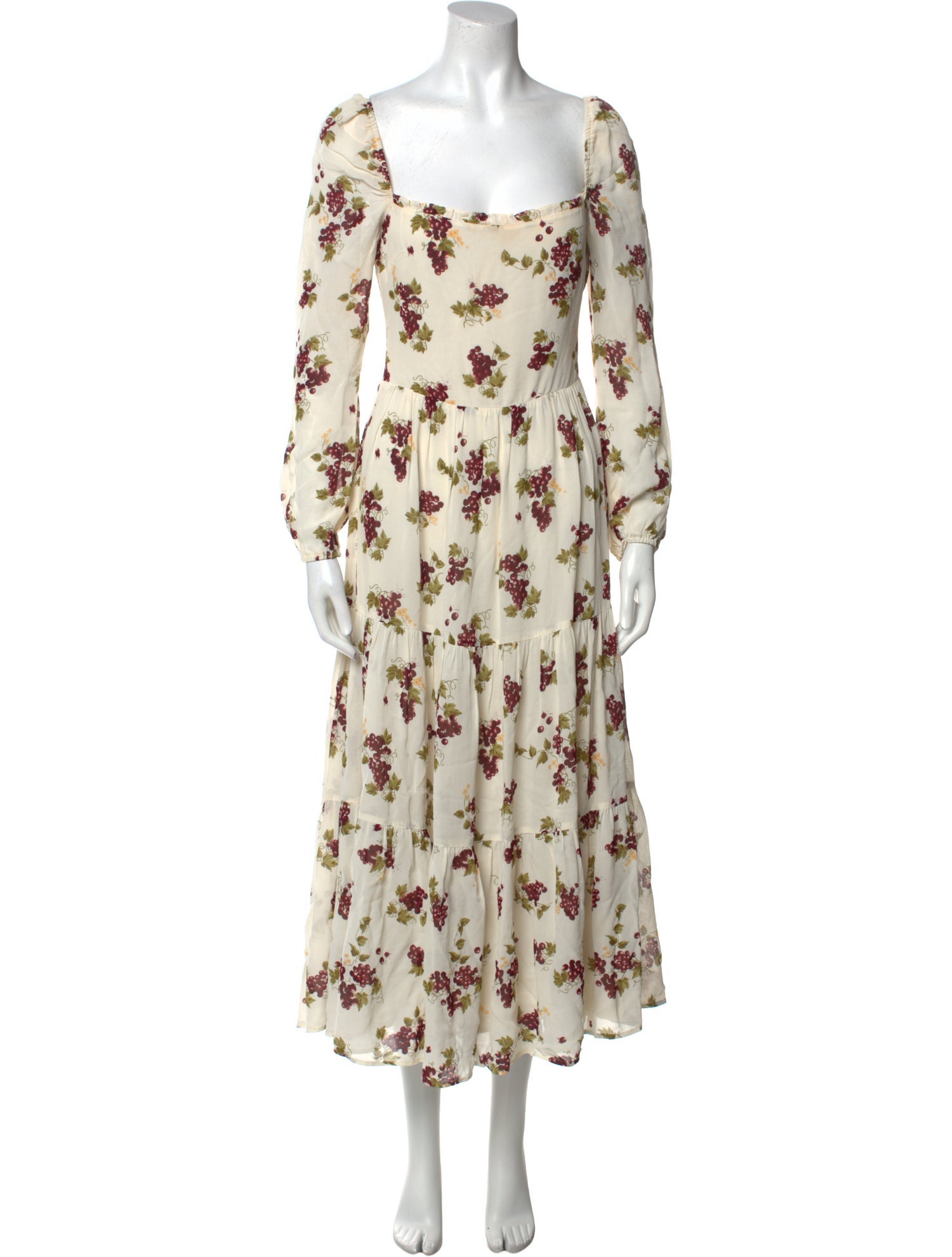 Reformation Floral Print Long Dress