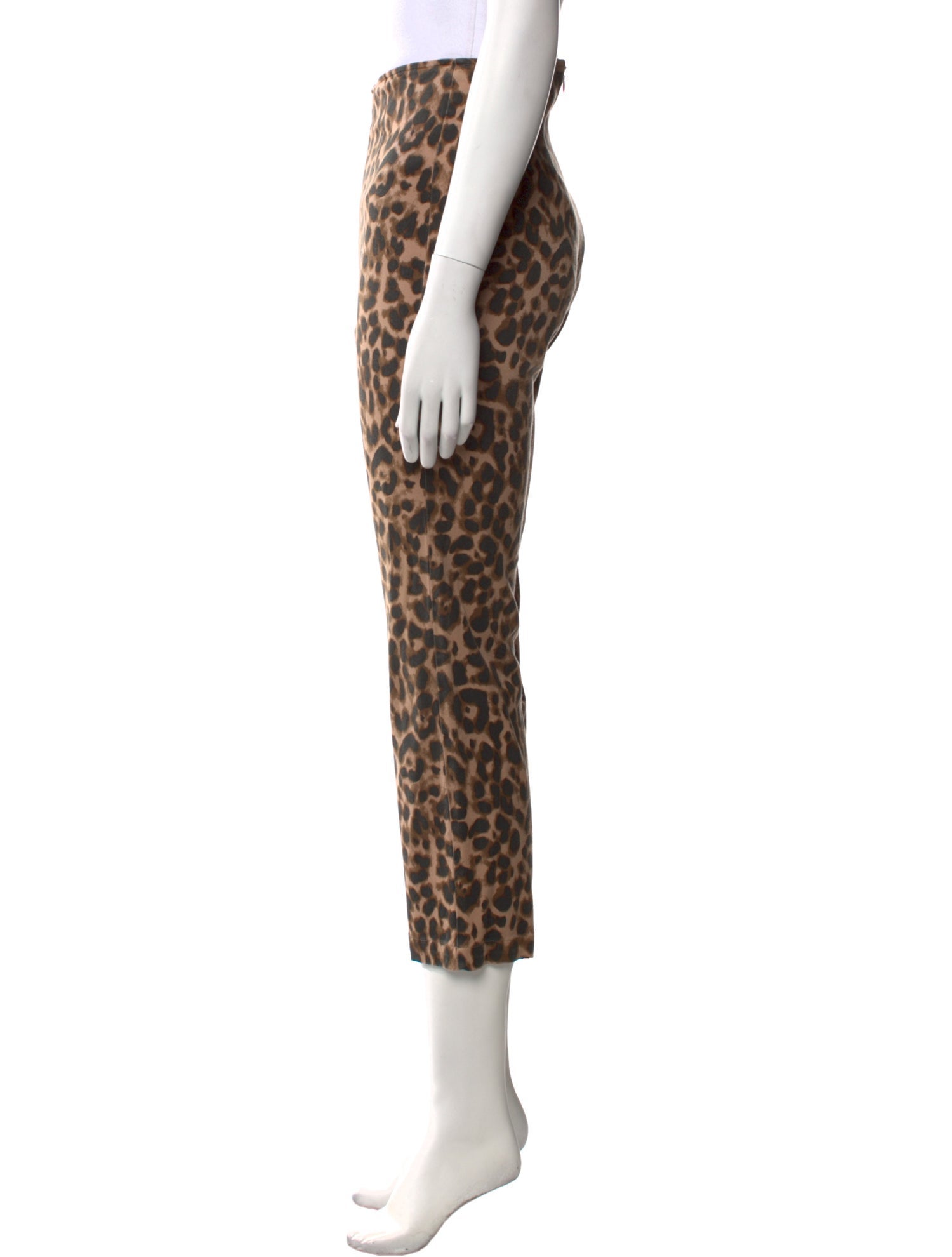 Reformation Animal Print Straight Leg Pants