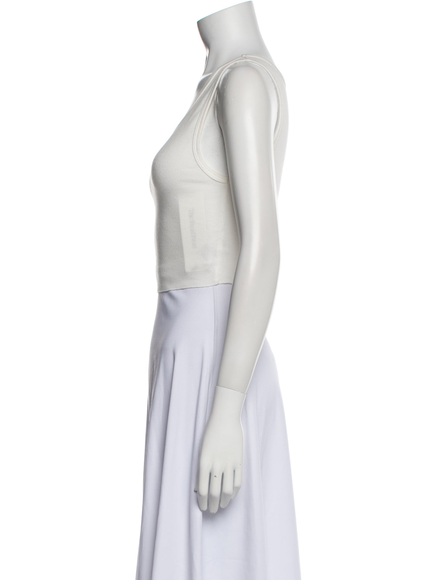 Reformation Scoop Neck Sleeveless Crop Top