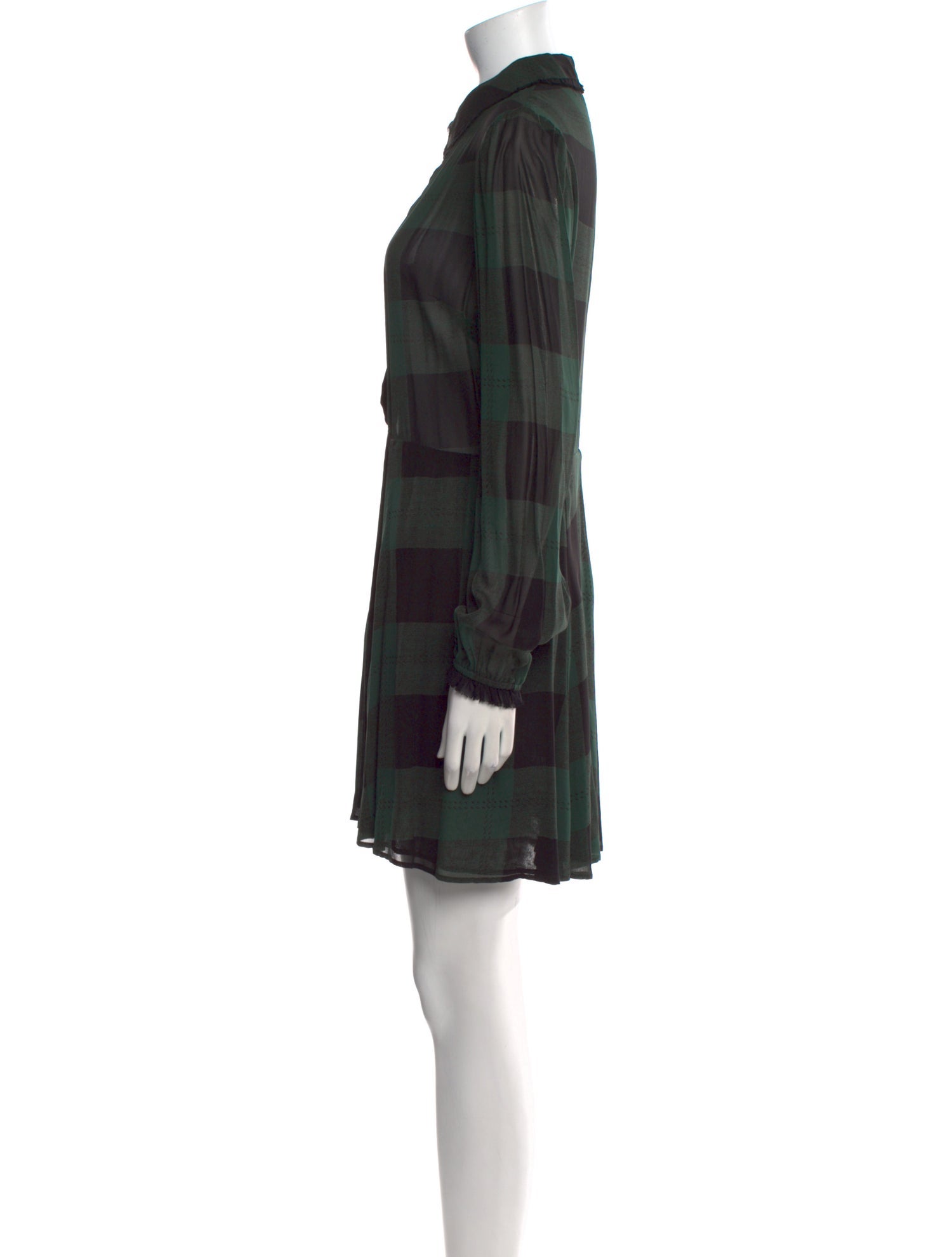 Reformation Plaid Print Mini Dress