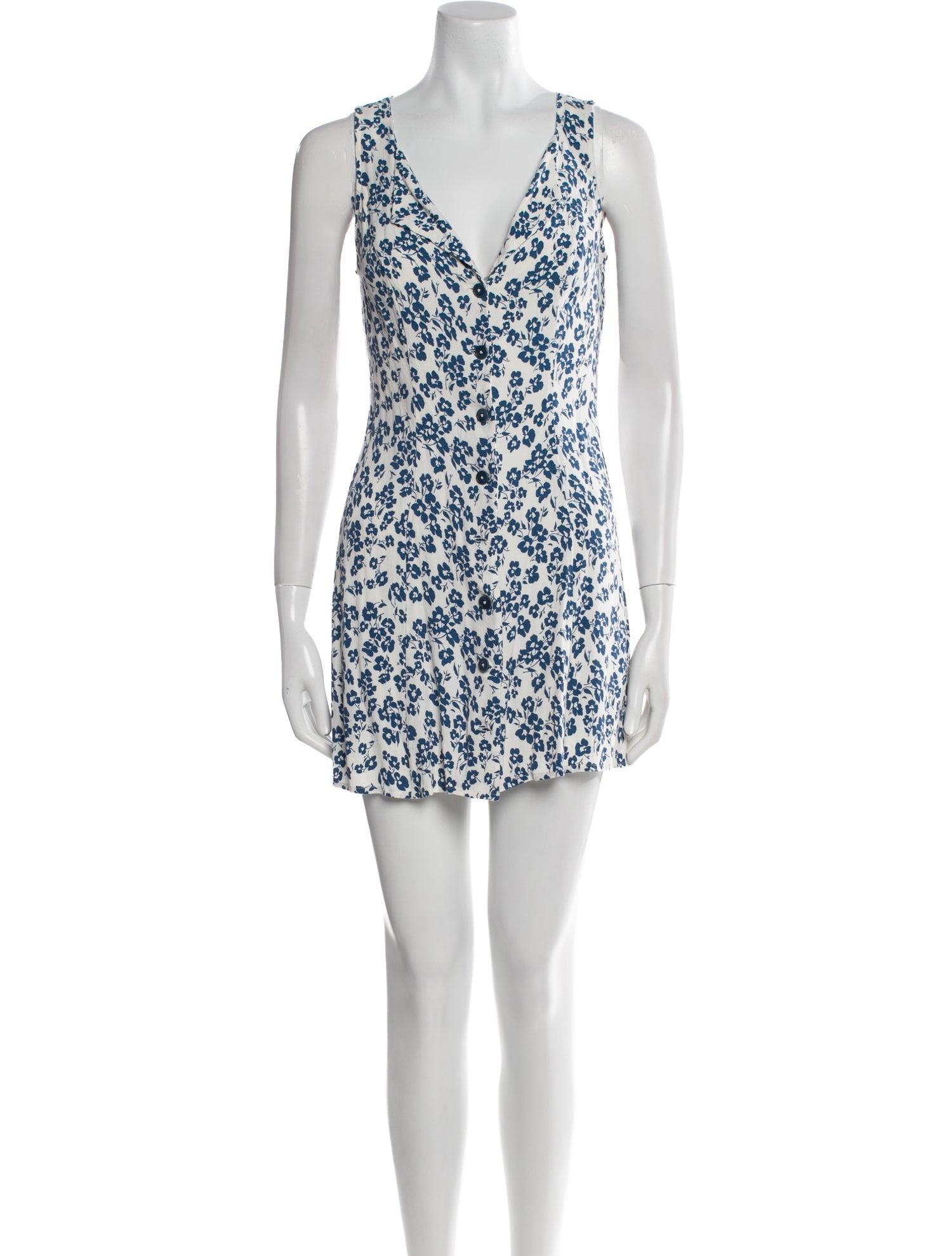 Reformation Floral Print Mini Dress