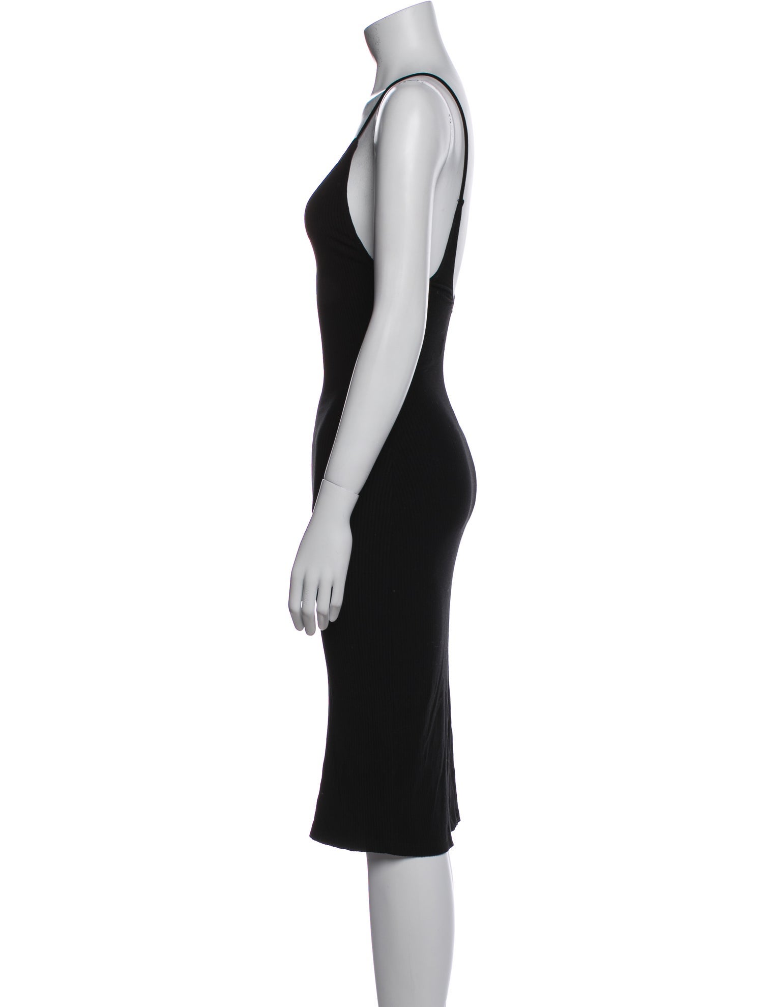 Reformation Square Neckline Knee-Length Dress