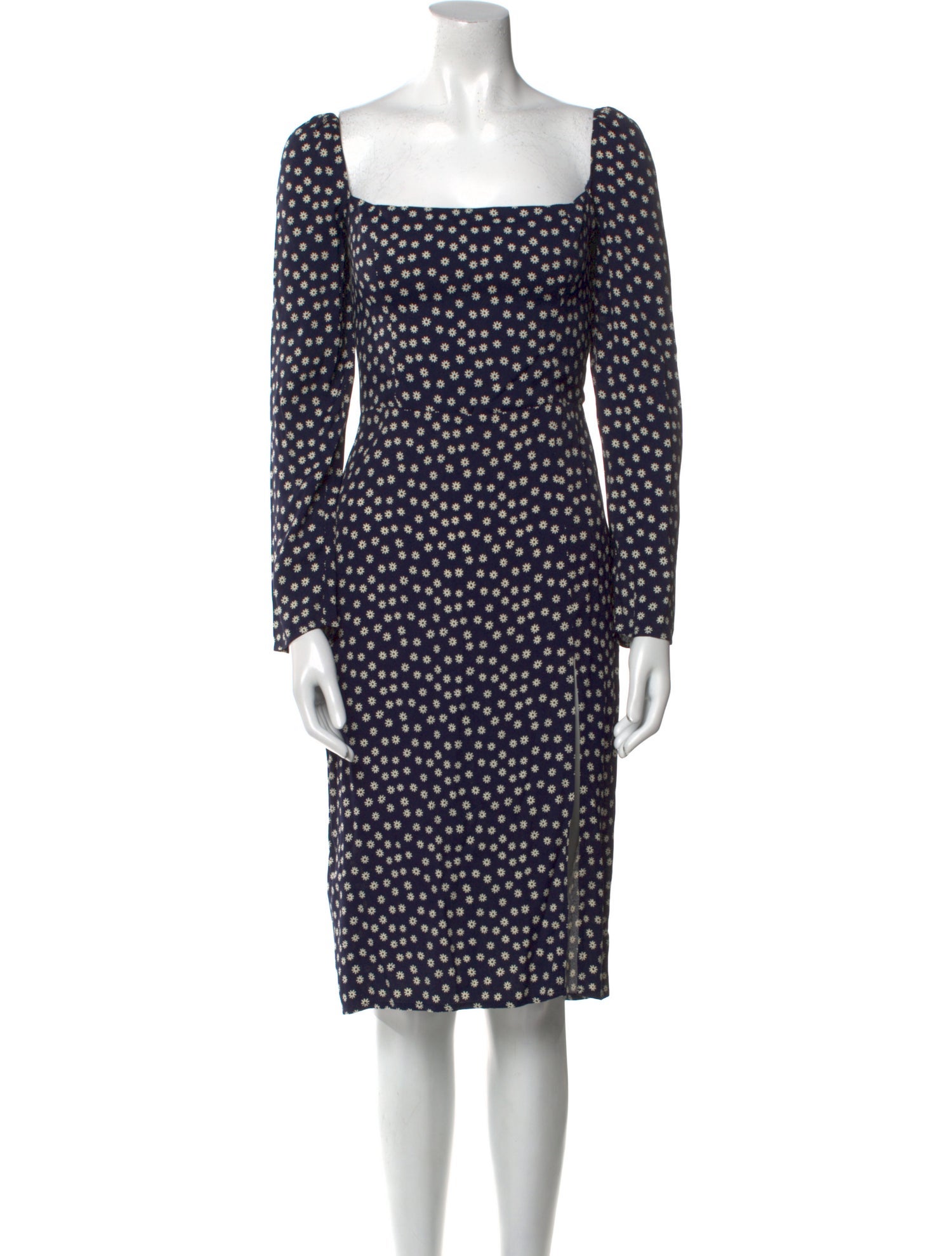 Reformation Polka Dot Print Midi Length Dress w/ Tags