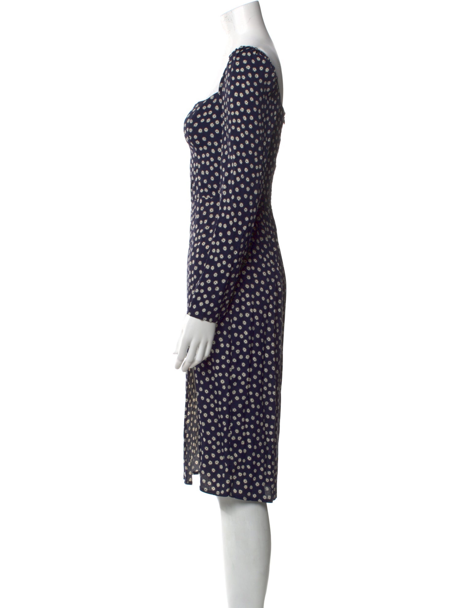 Reformation Polka Dot Print Midi Length Dress w/ Tags