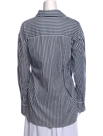 Reformation Striped Long Sleeve Button-Up Top