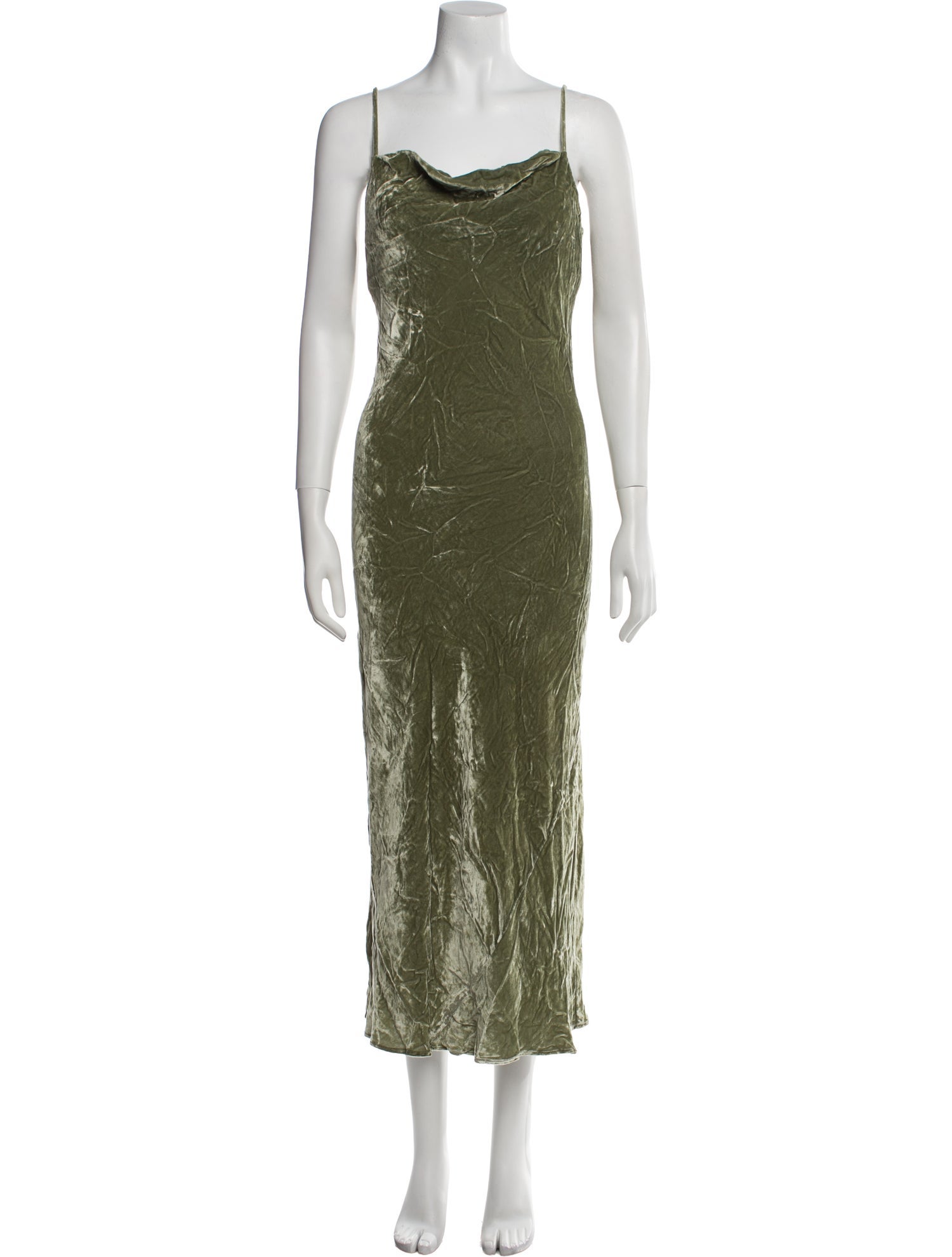 Reformation Cowl Neck Long Dress