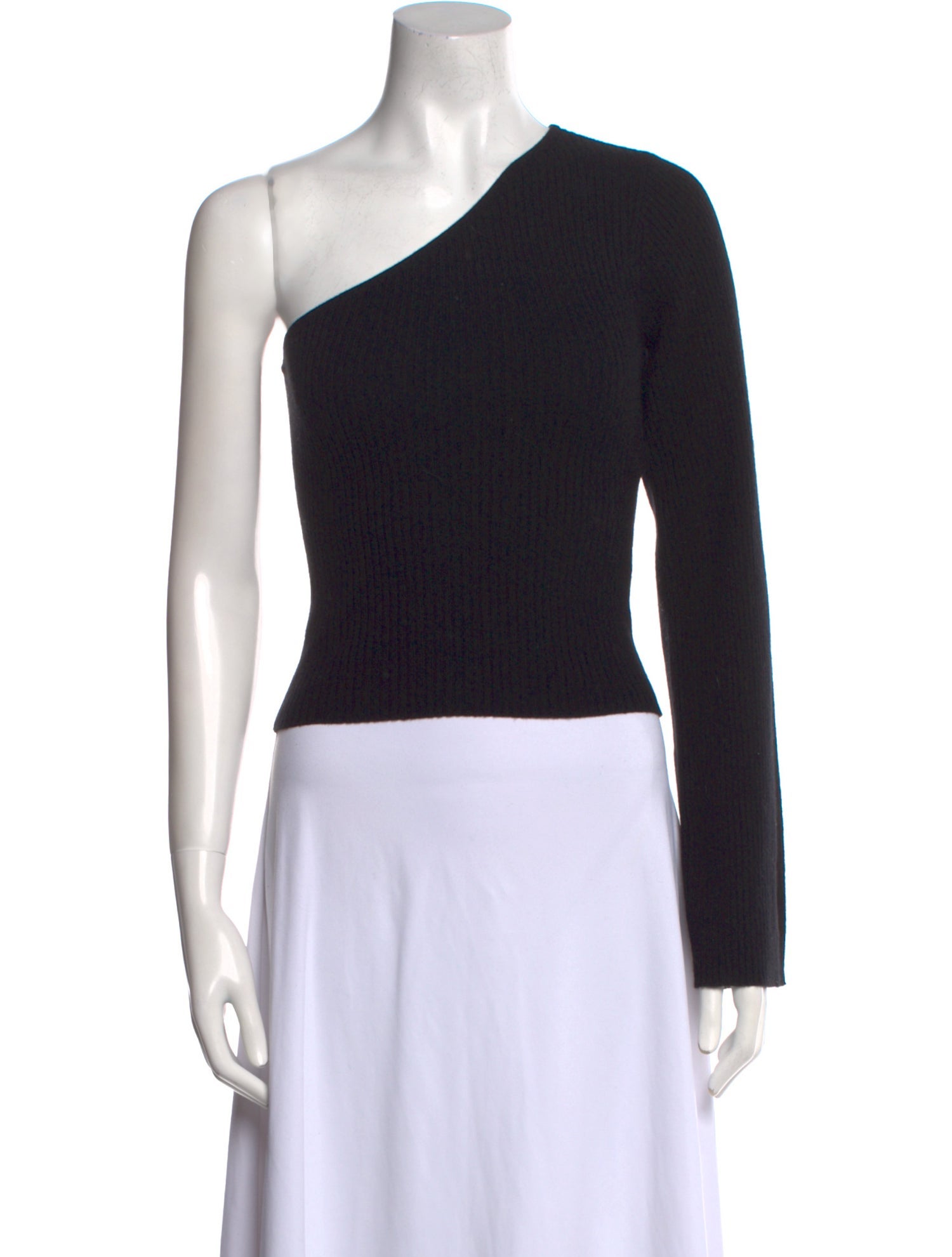 Reformation Cashmere One-Shoulder Top