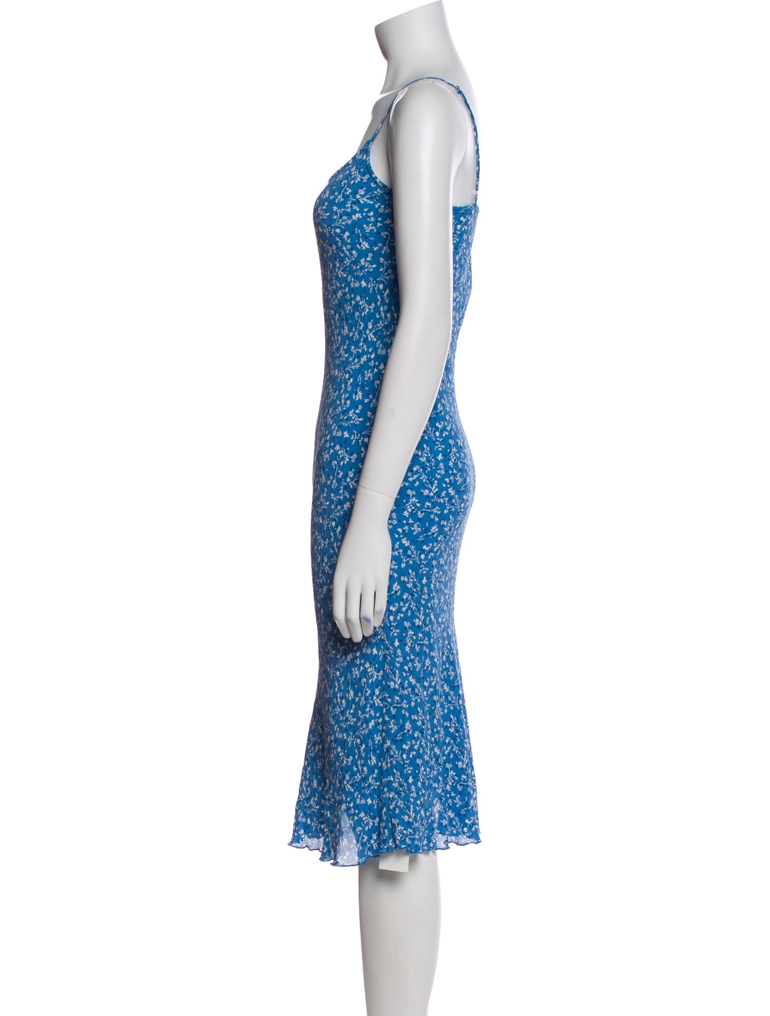 Reformation Floral Print Midi Length Dress