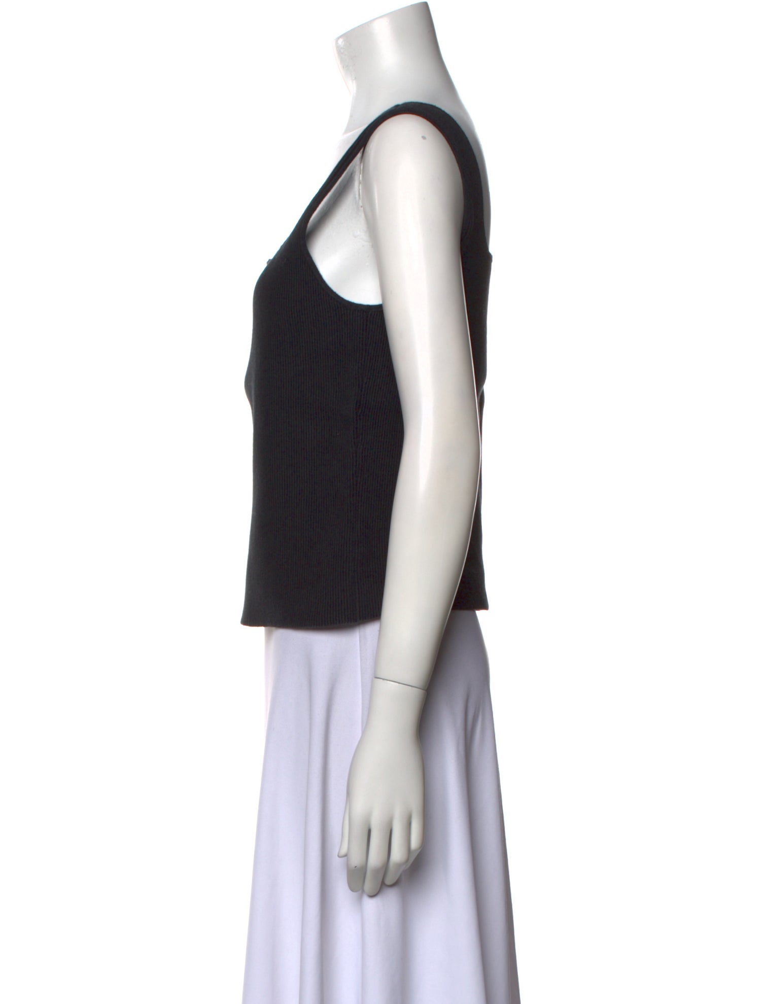 Reformation Square Neckline Sleeveless Crop Top