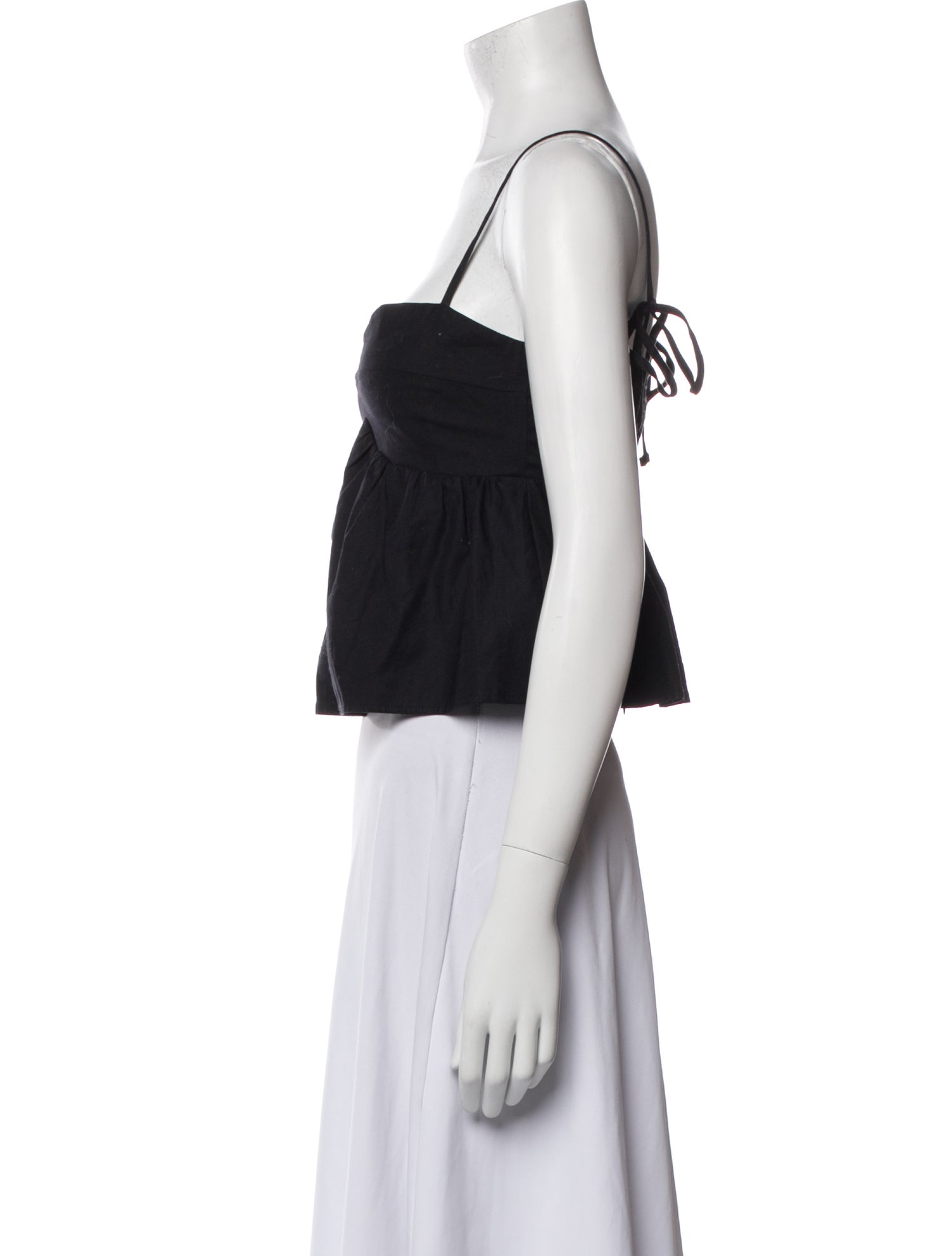 Reformation Square Neckline Sleeveless Crop Top