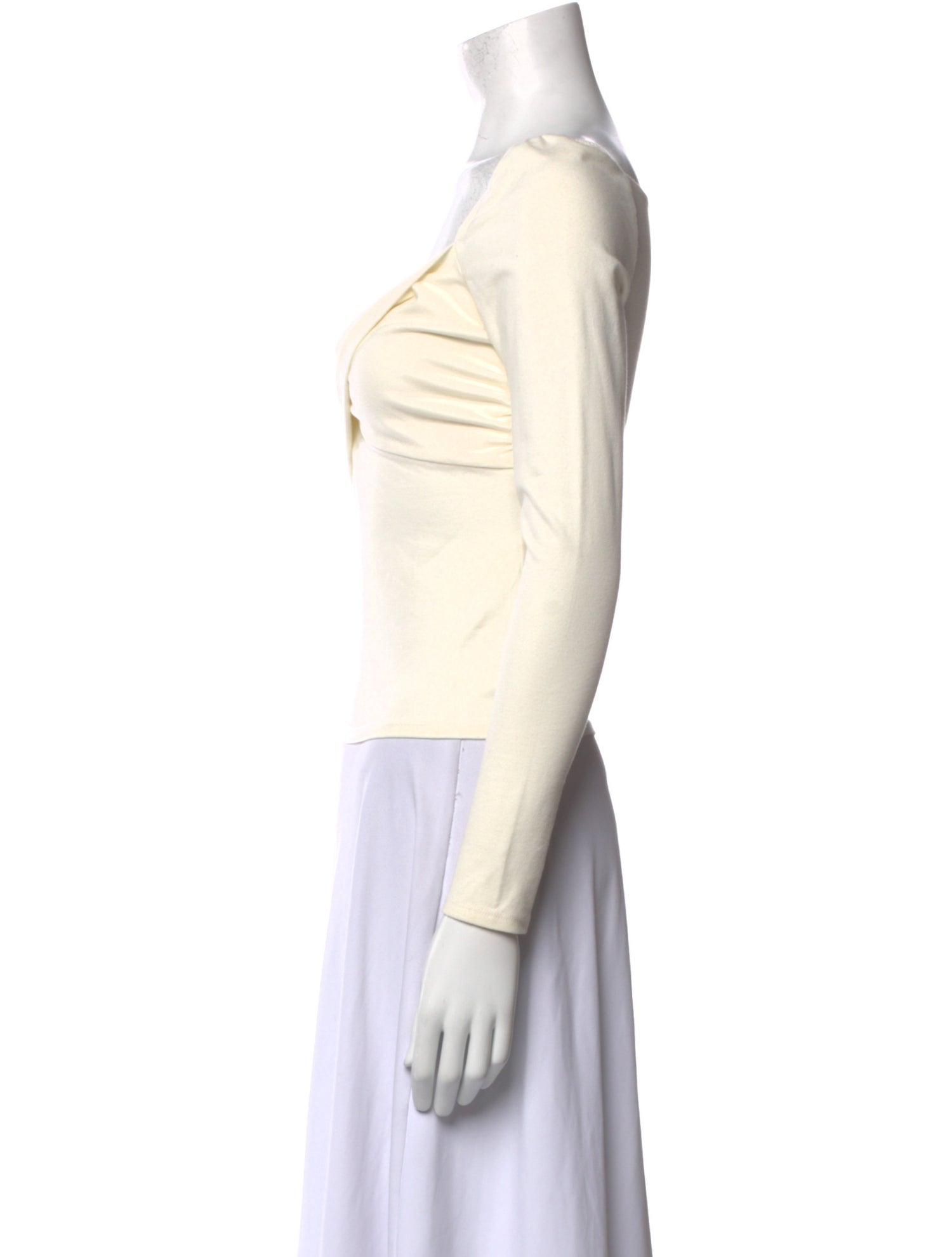 Reformation Cowl Neck Long Sleeve Top