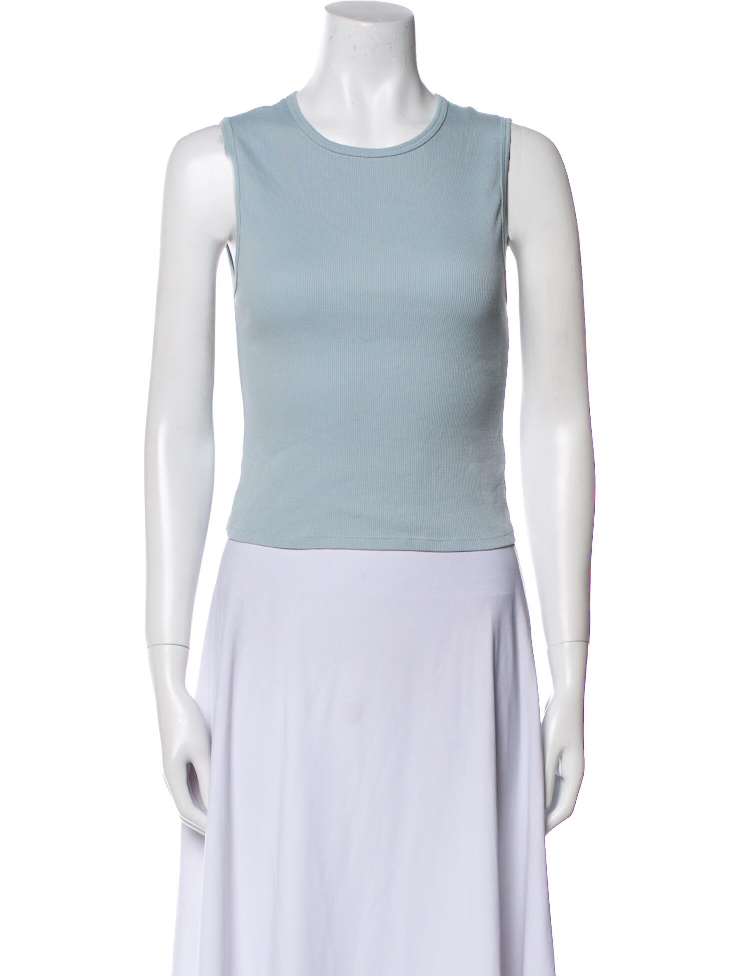 Reformation Crew Neck Sleeveless Crop Top
