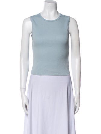 Reformation Crew Neck Sleeveless Crop Top