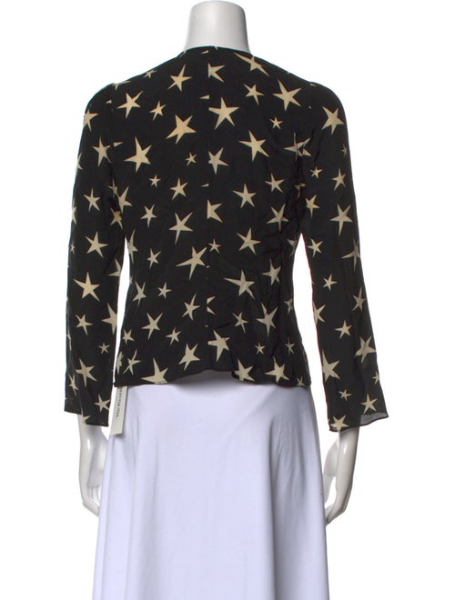 Reformation Silk Printed Crop Top