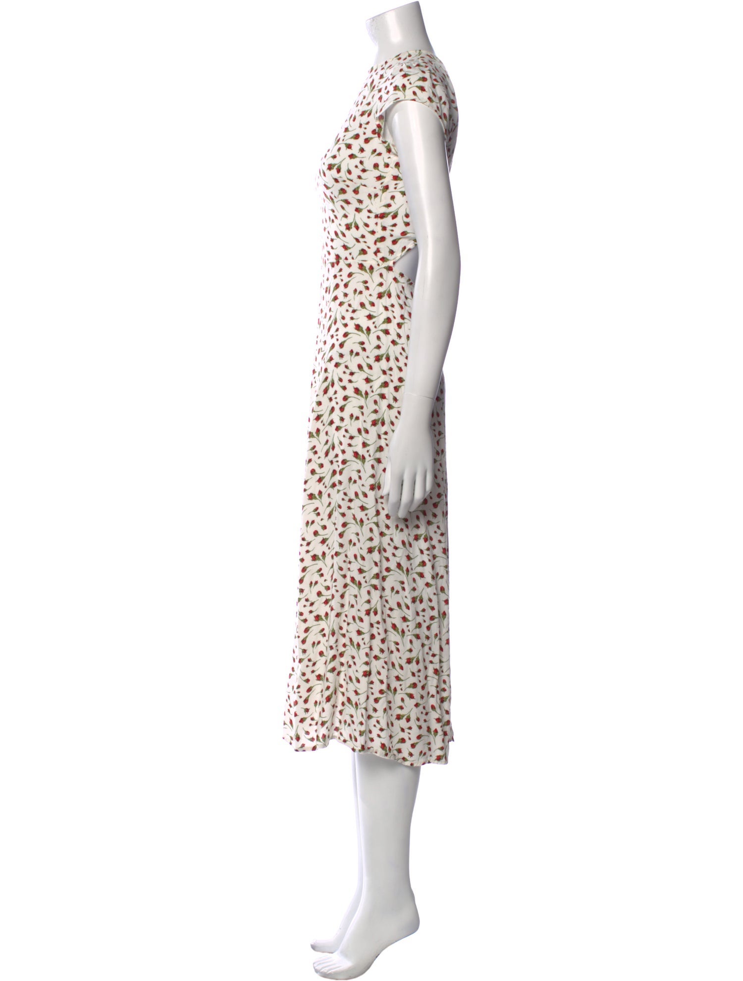 Reformation Animal Print Long Dress