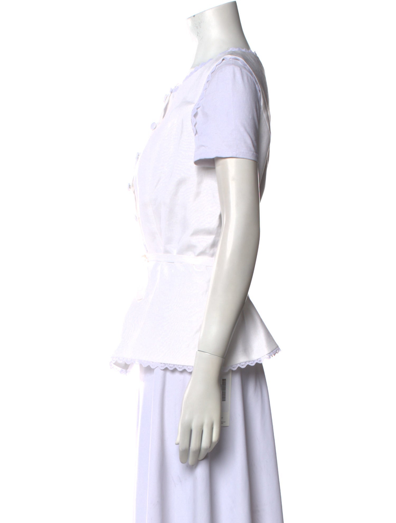 Reformation Linen Scoop Neck Blouse