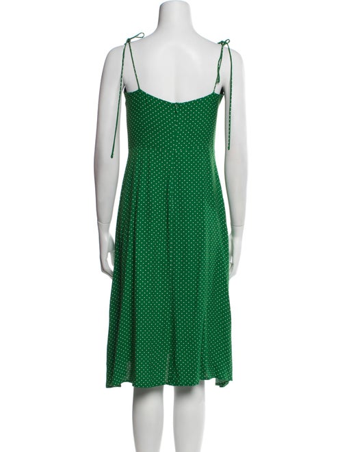Reformation Polka Dot Print Knee-Length Dress