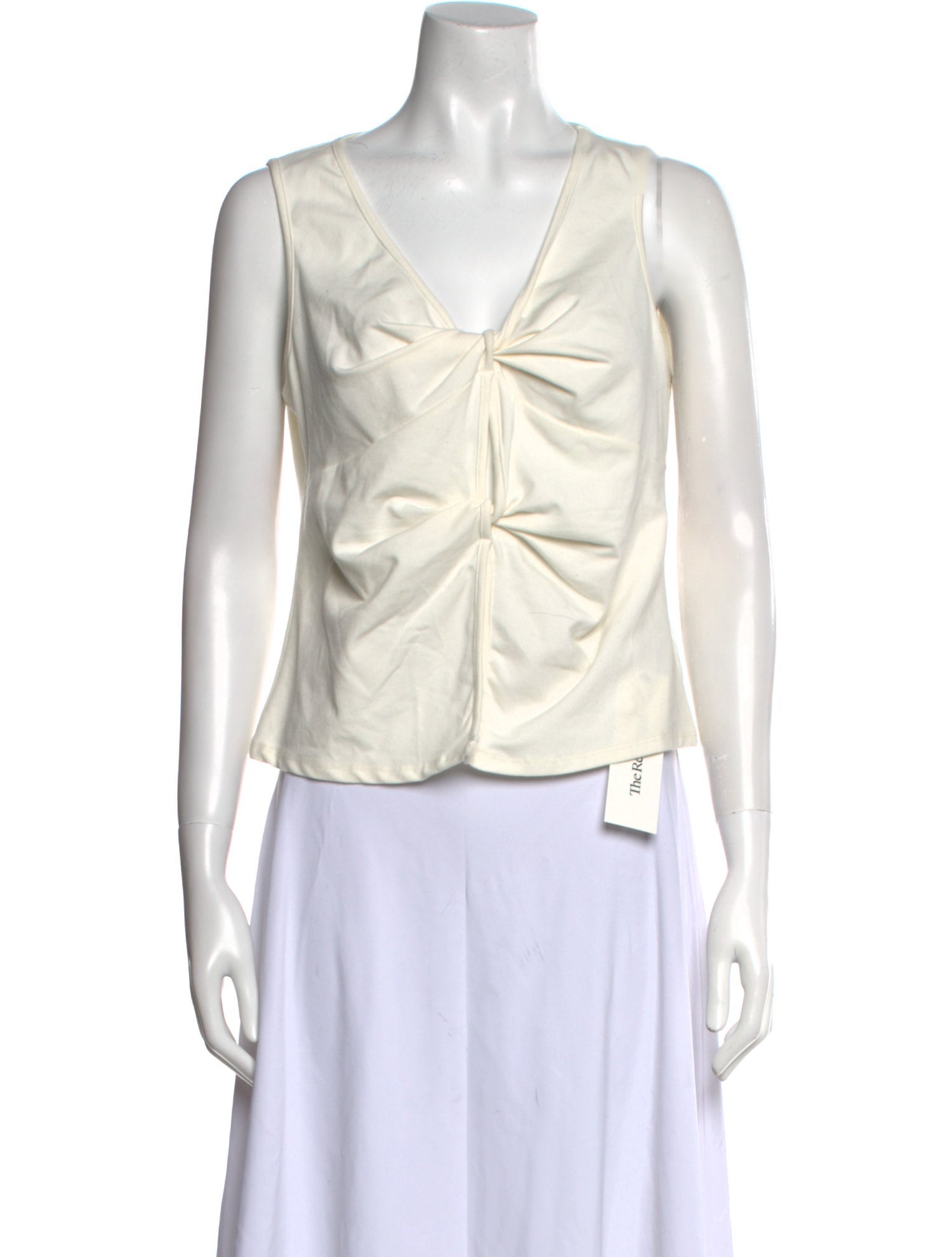 Reformation V-Neck Sleeveless Crop Top