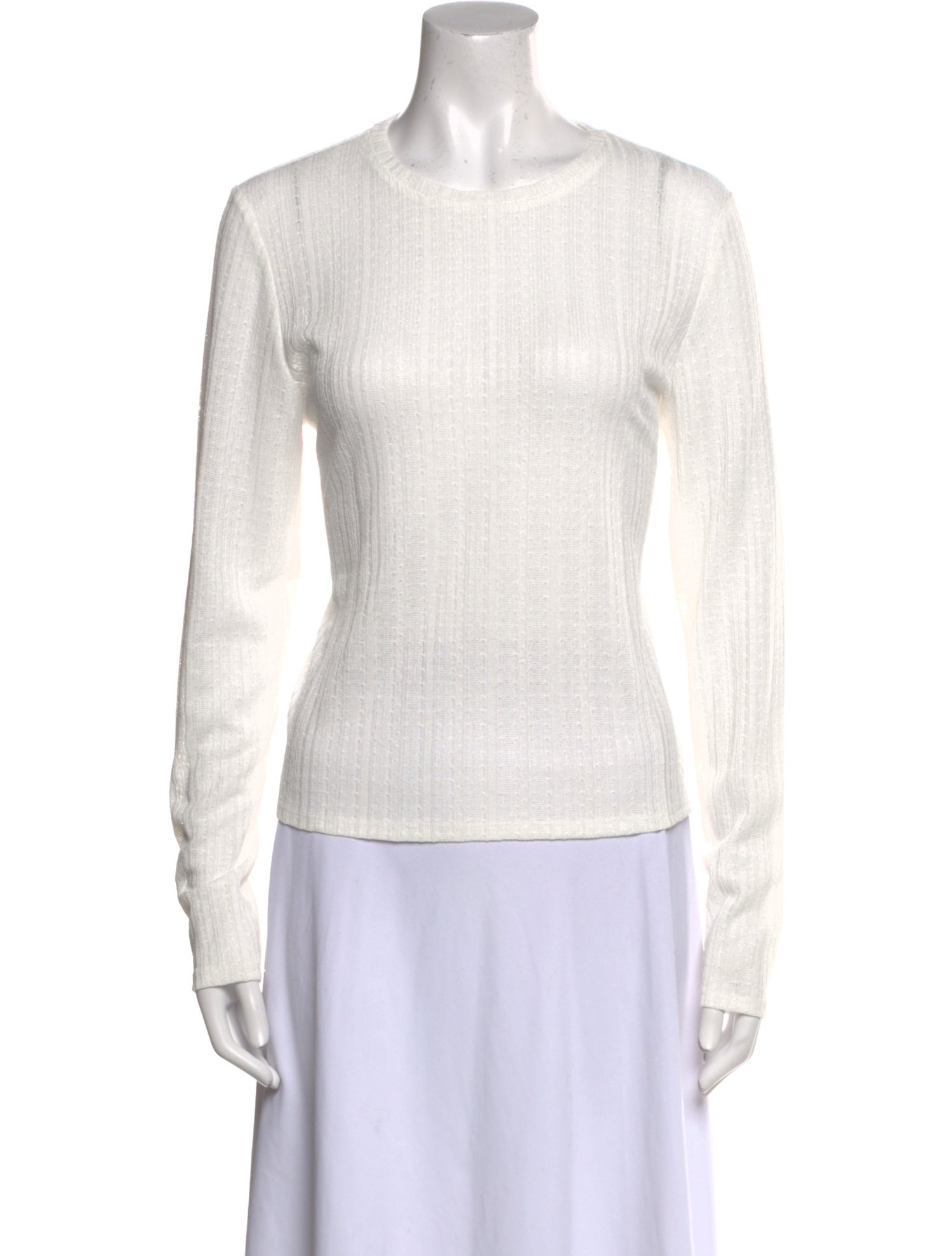 Reformation Crew Neck Long Sleeve Top