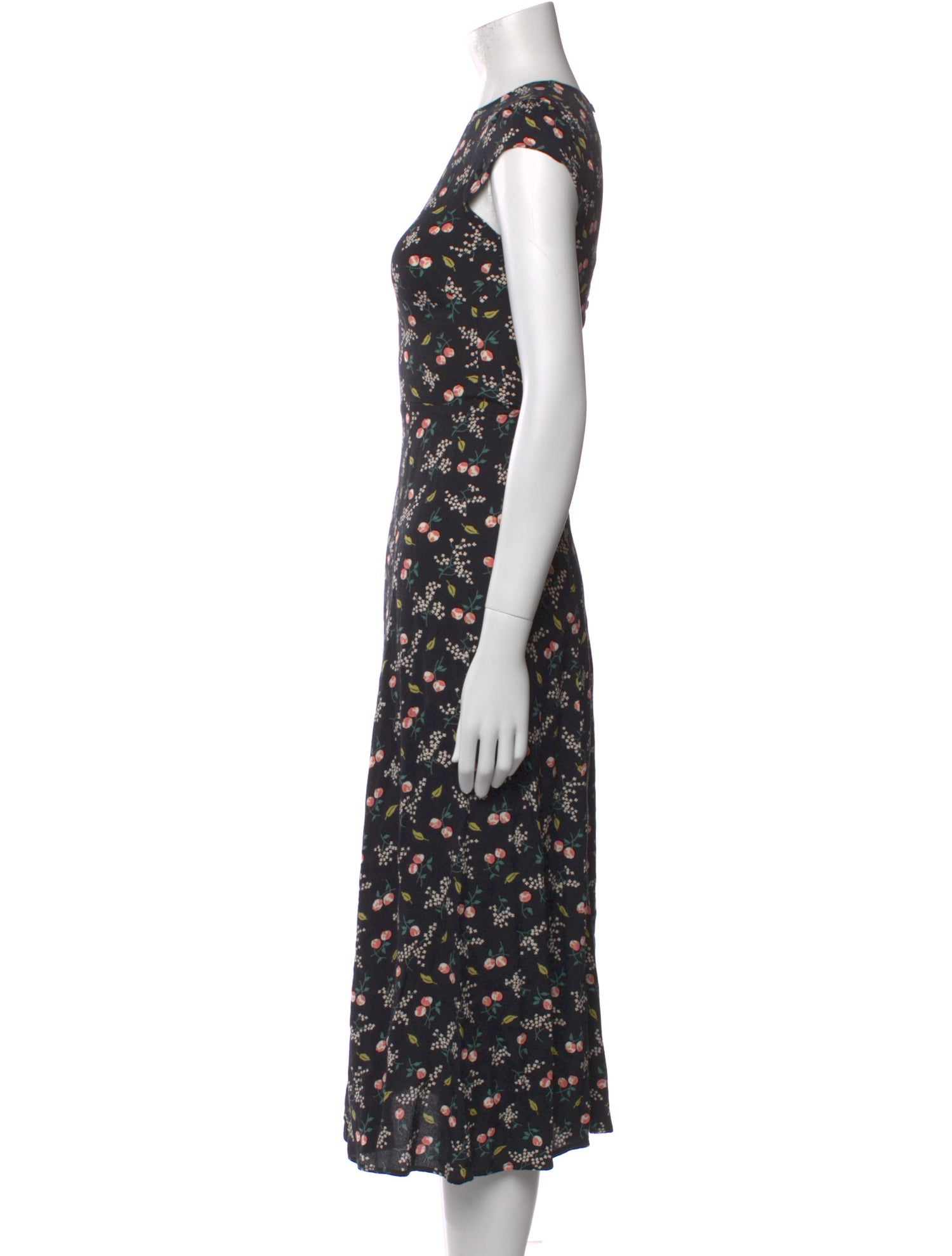 Reformation Floral Print Long Dress