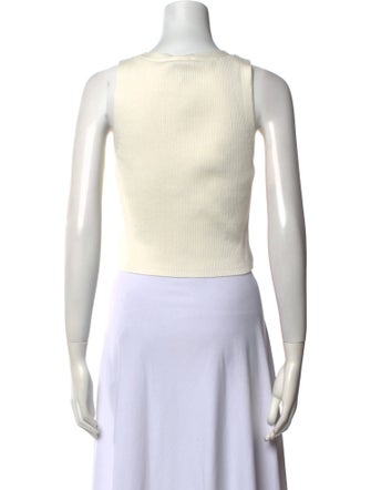 Reformation V-Neck Sleeveless Crop Top