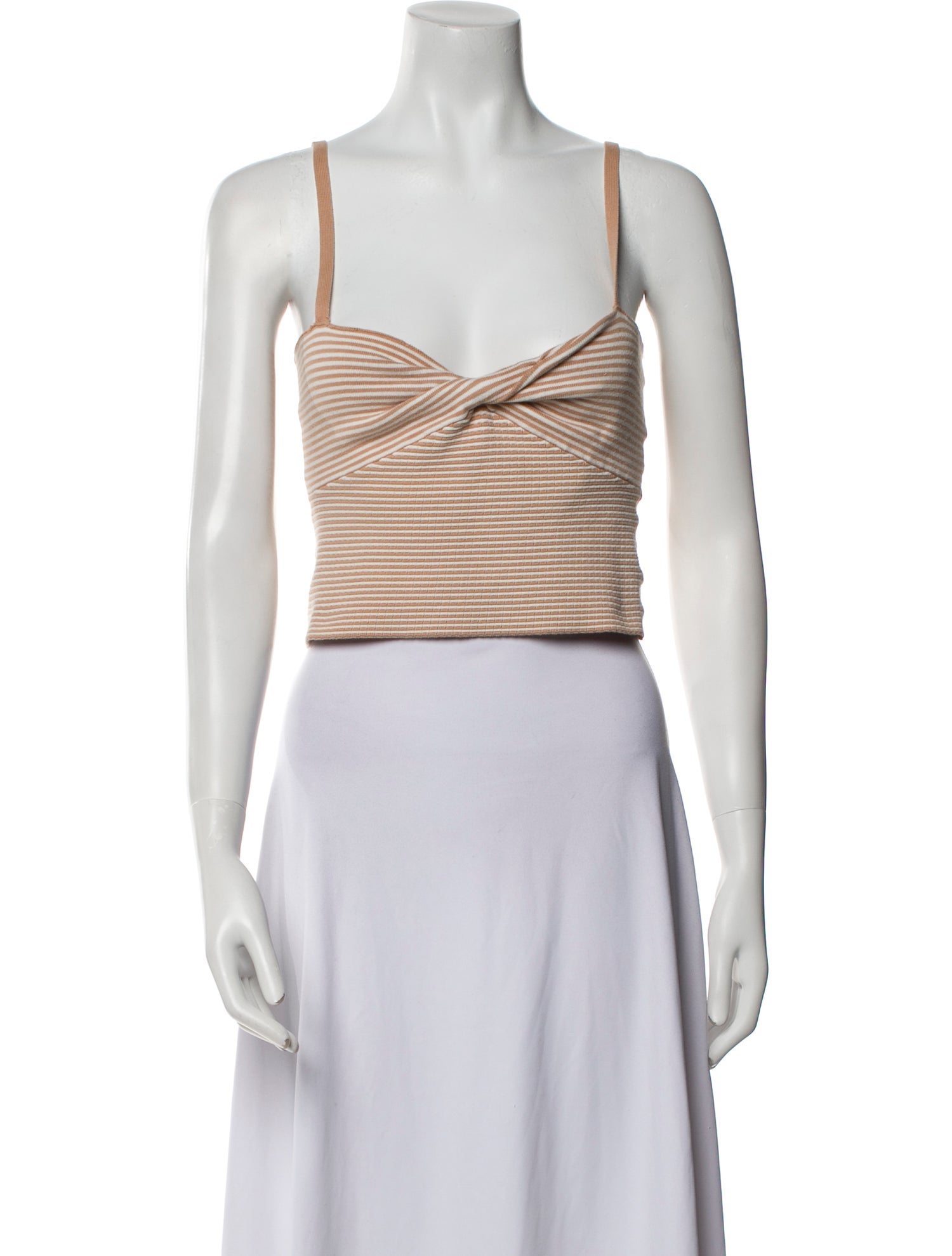 Reformation Square Neckline Sleeveless Crop Top