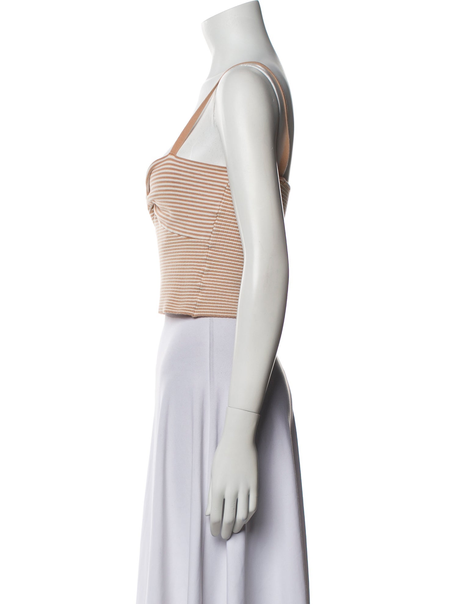 Reformation Square Neckline Sleeveless Crop Top