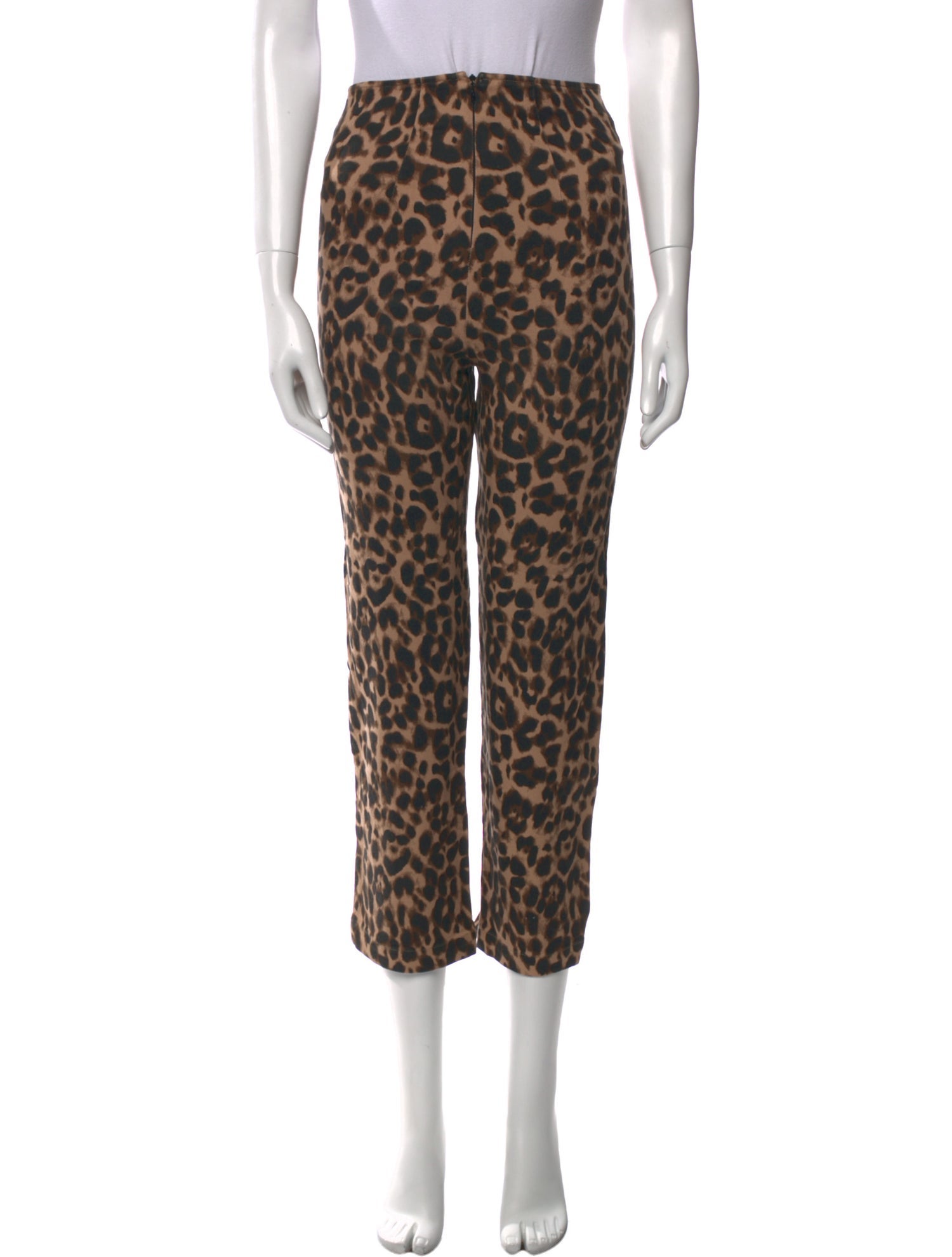Reformation Animal Print Straight Leg Pants