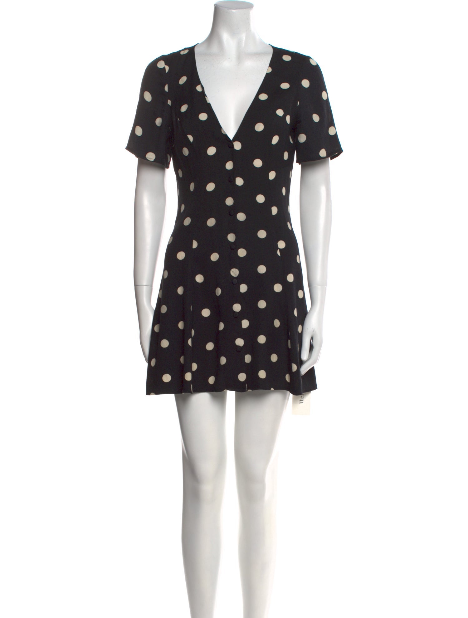 Reformation Polka Dot Print Mini Dress
