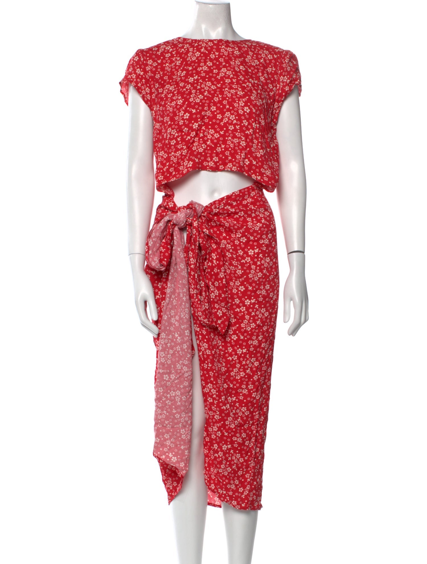 Reformation Floral Print Long Dress