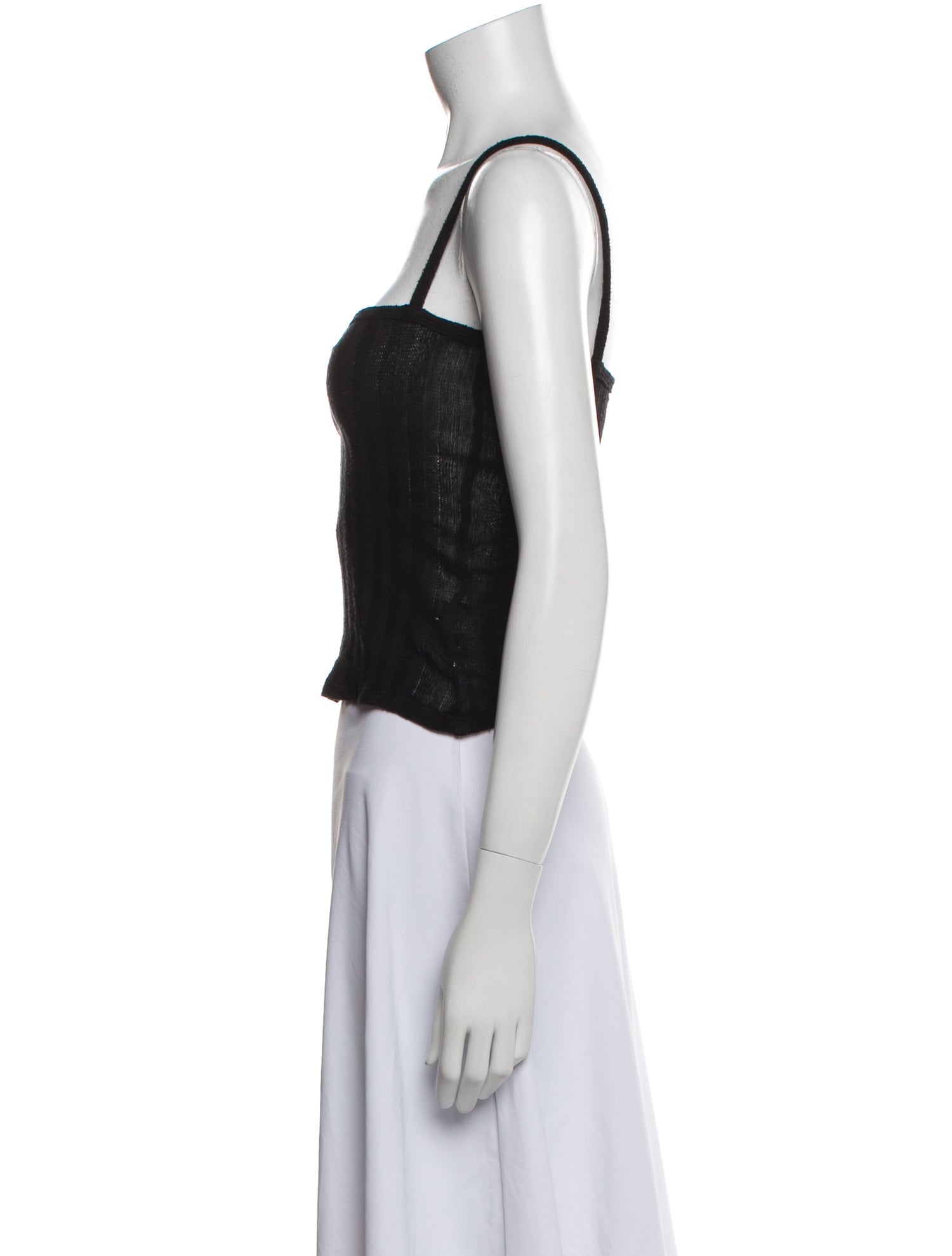 Reformation Square Neckline Sleeveless Crop Top