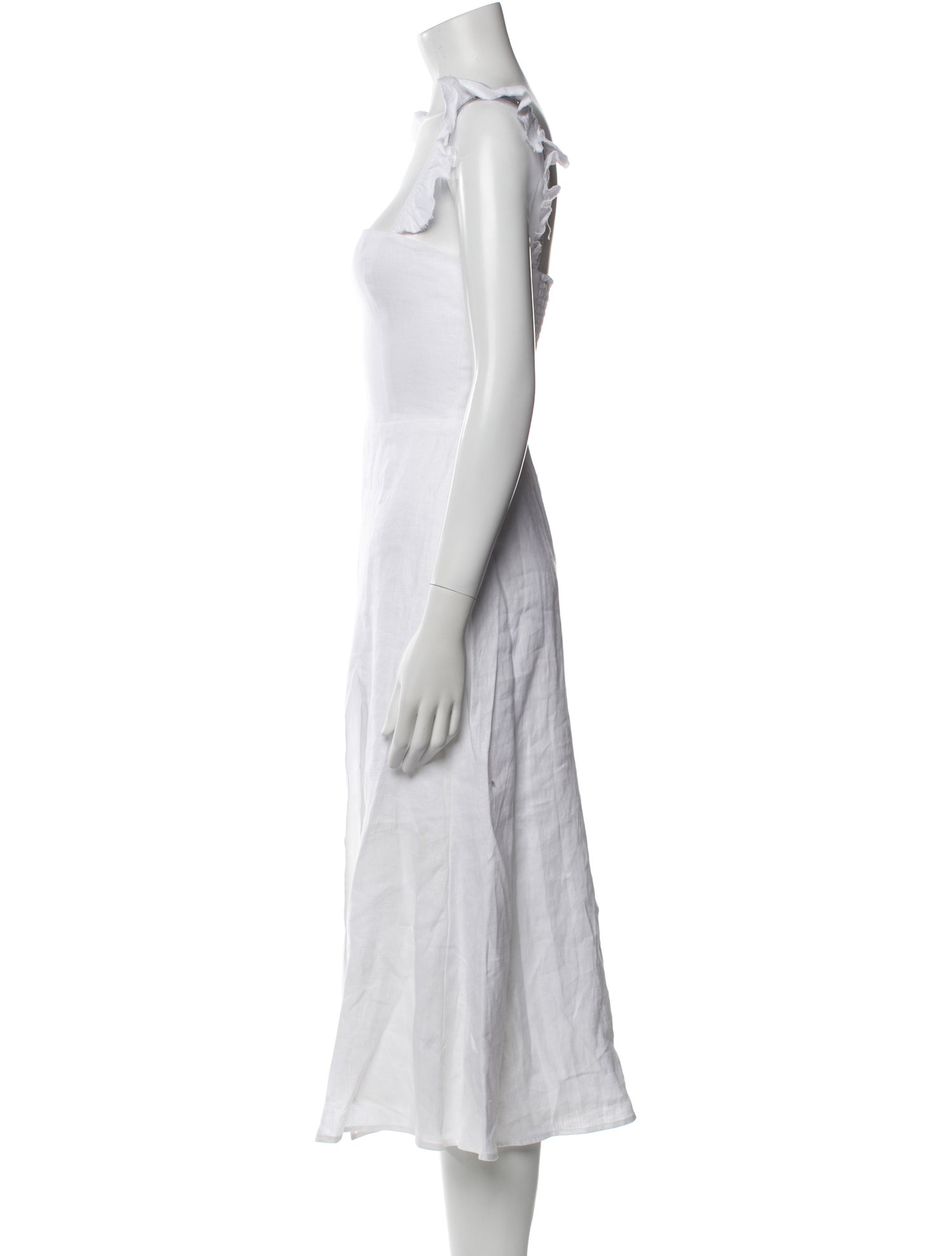 Reformation Linen Midi Length Dress