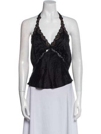 Reformation Silk V-Neck Sweatshirt