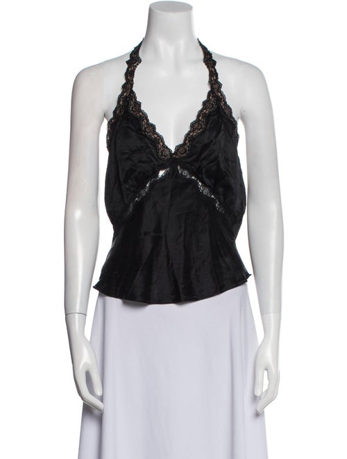 Reformation Silk V-Neck Sweatshirt