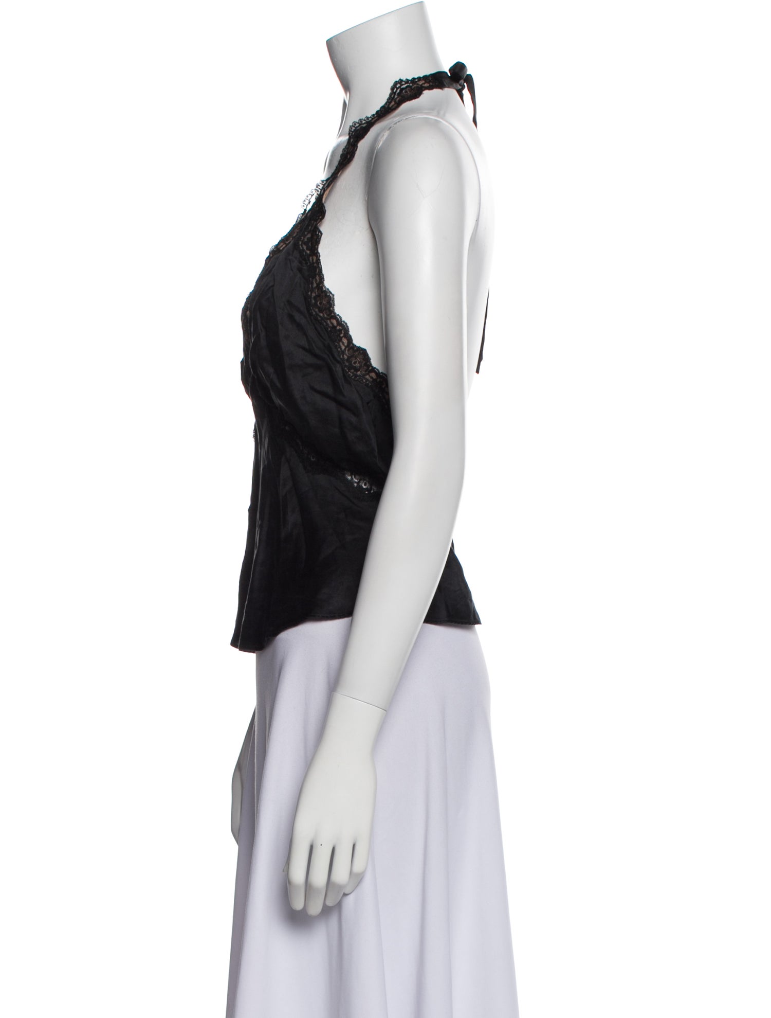 Reformation Silk V-Neck Sweatshirt