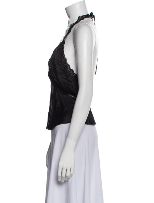 Reformation Silk V-Neck Sweatshirt